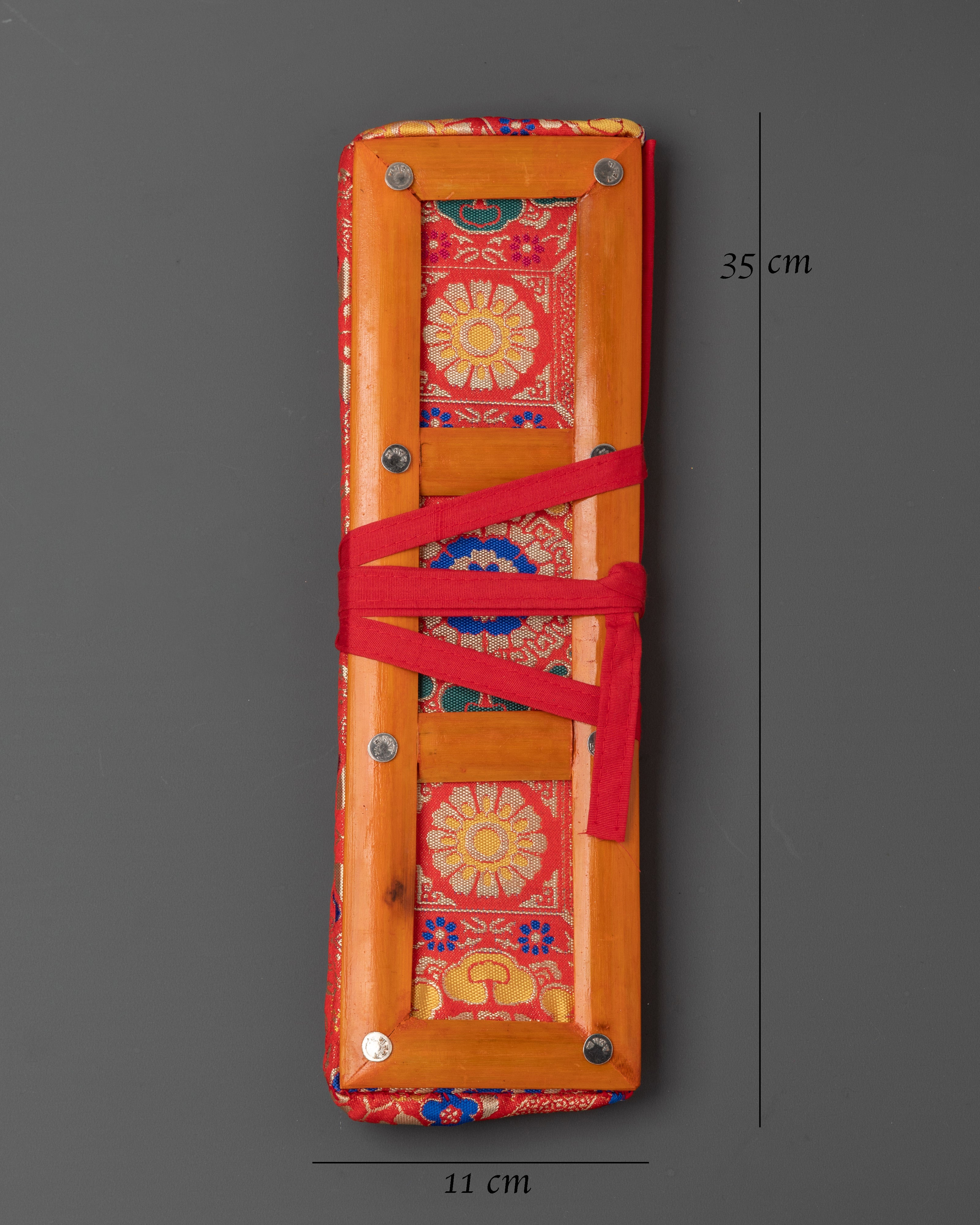 Handmade Dharma Text Cover | Traditional Tibetan Buddhist Scripture Case