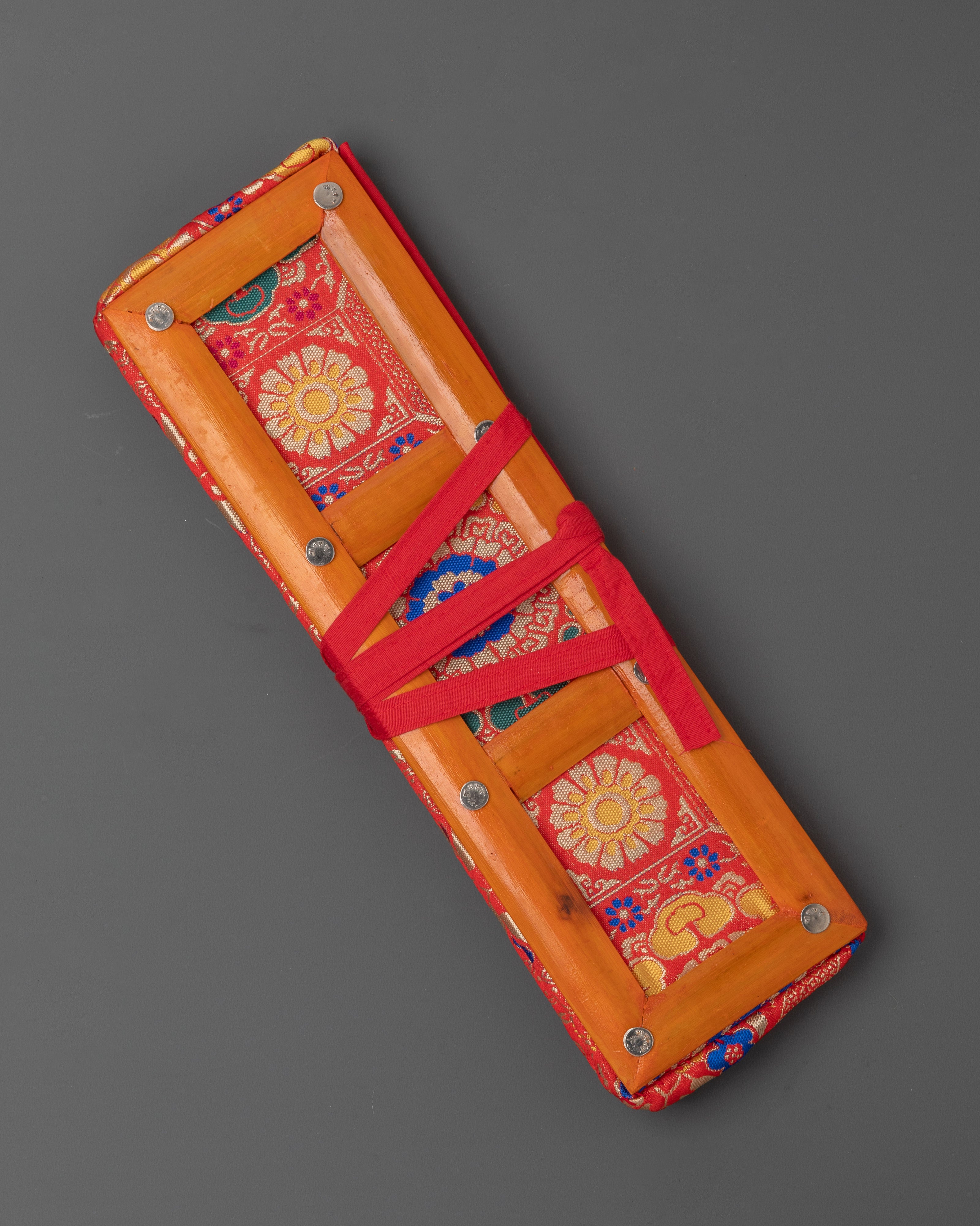 Handmade Dharma Text Cover | Traditional Tibetan Buddhist Scripture Case