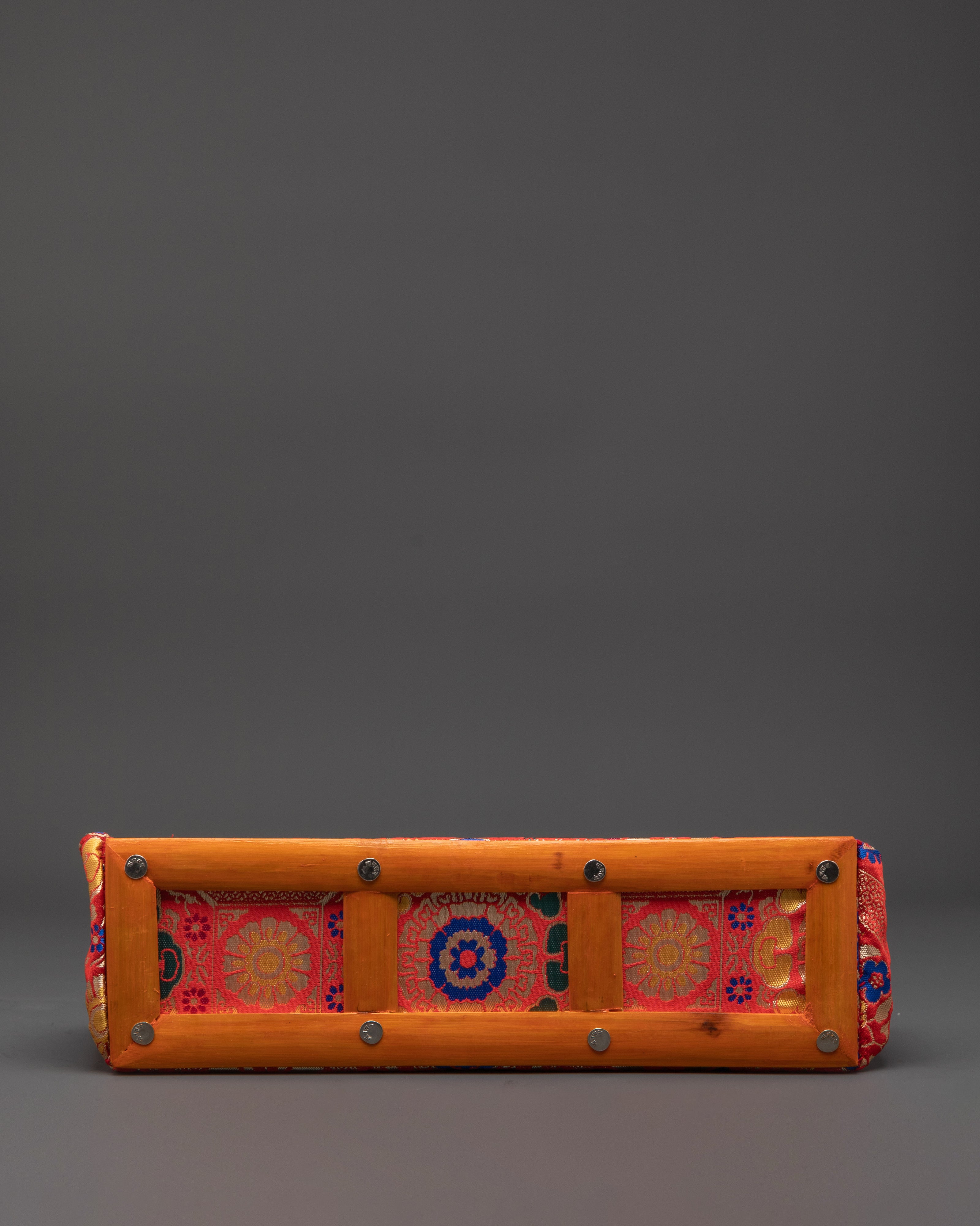 Handmade Dharma Text Cover | Traditional Tibetan Buddhist Scripture Case