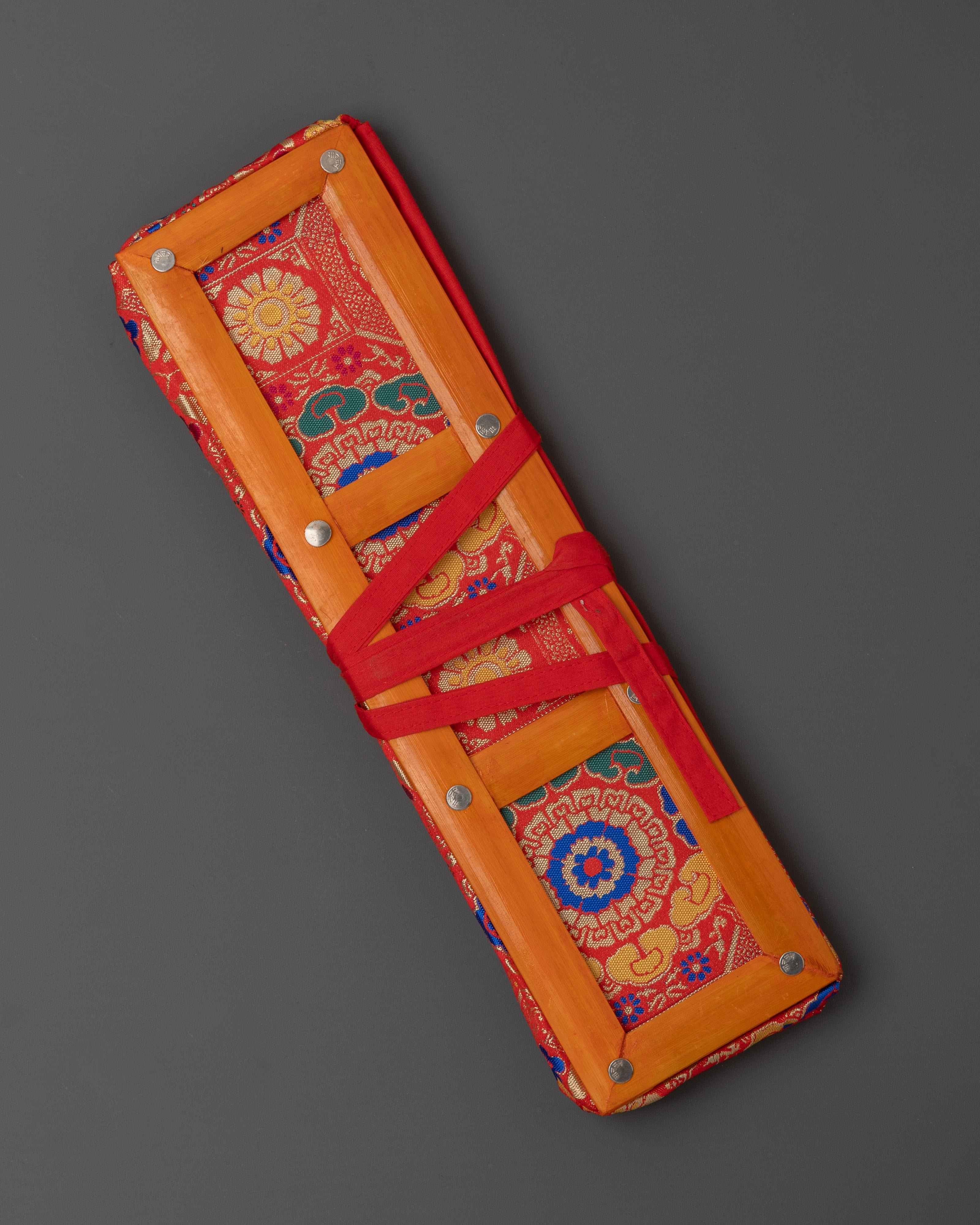 Himalayan Dharma Text cover | Handmade Bamboo & Cloth Protector