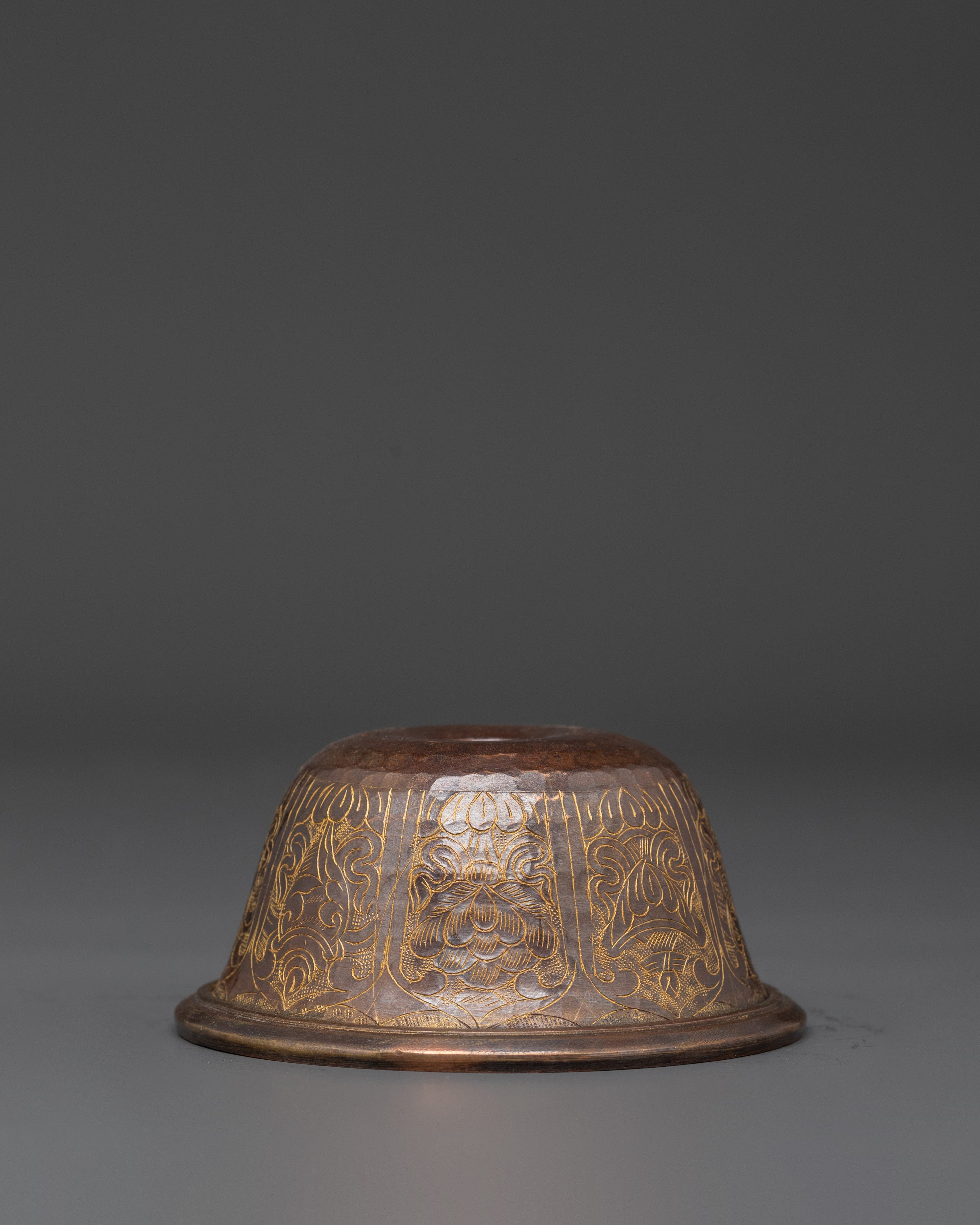 Oxidized Copper Offering Water Bowls for Buddhist Rituals, Meditation, and Sacred Dharma Practices