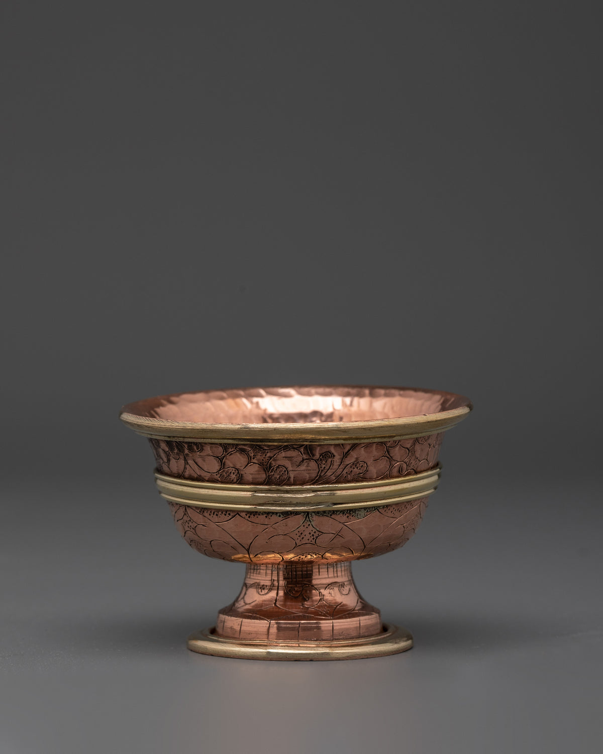 Handcrafted Brass Offering Bowl Set | For Buddhist Rituals and Altar Use