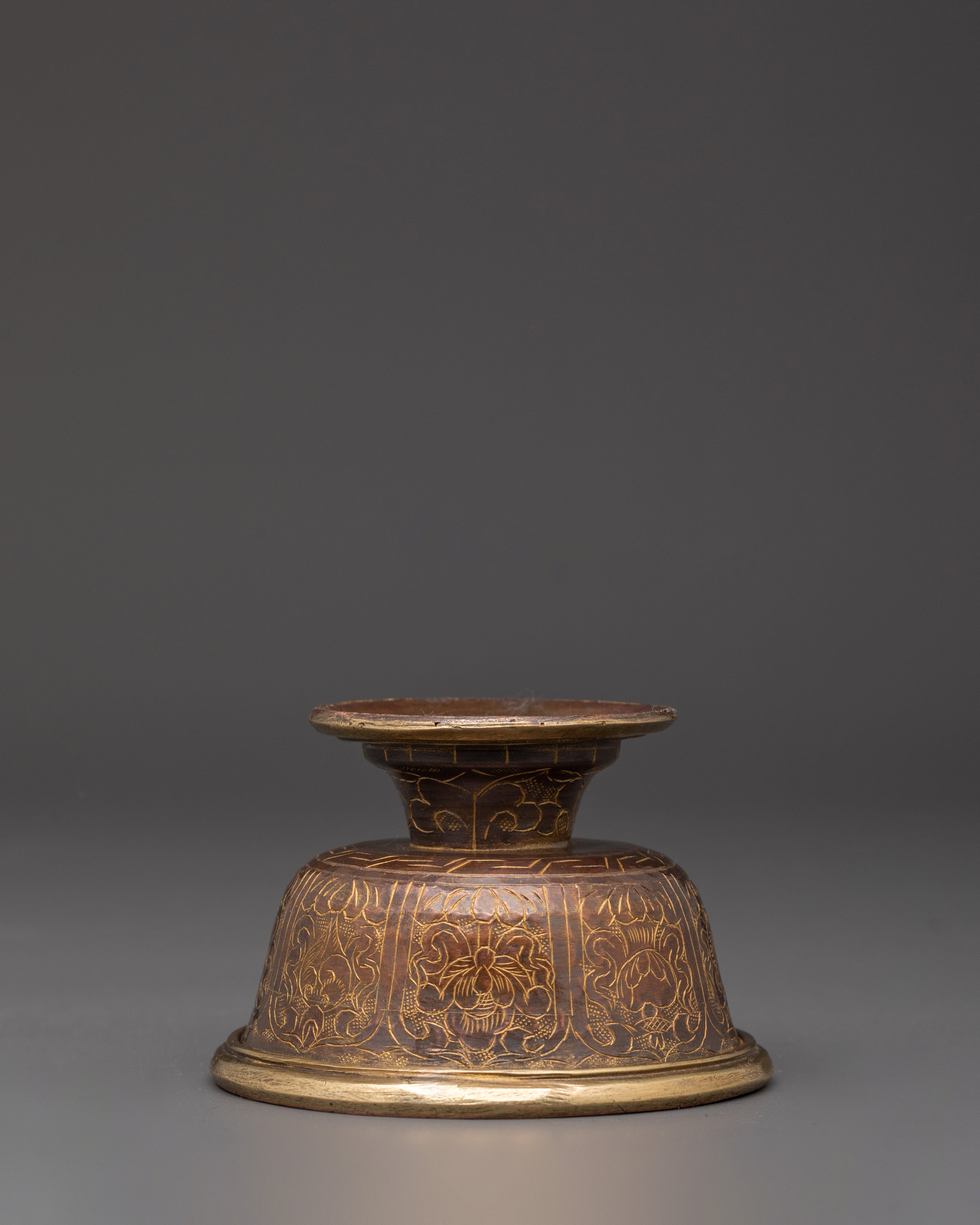 Oxidized Copper Offering Bowl Set | Tibetan Buddhist Rituals Craft