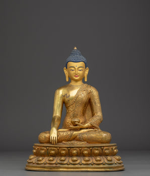 Handcrafted Tibetan Buddha Statue | Spiritual Home Decor