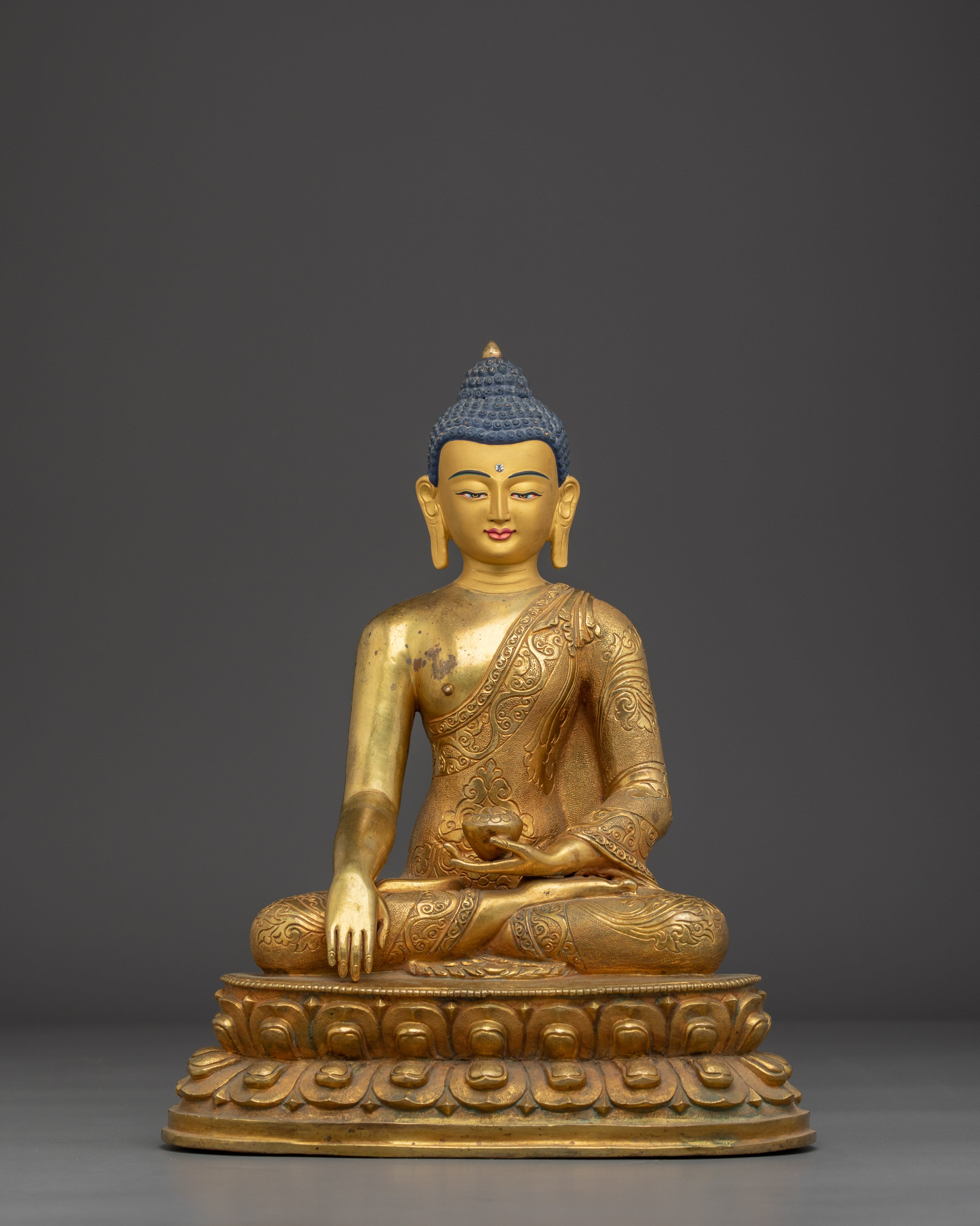 Handcrafted Tibetan Buddha Statue | Spiritual Home Decor