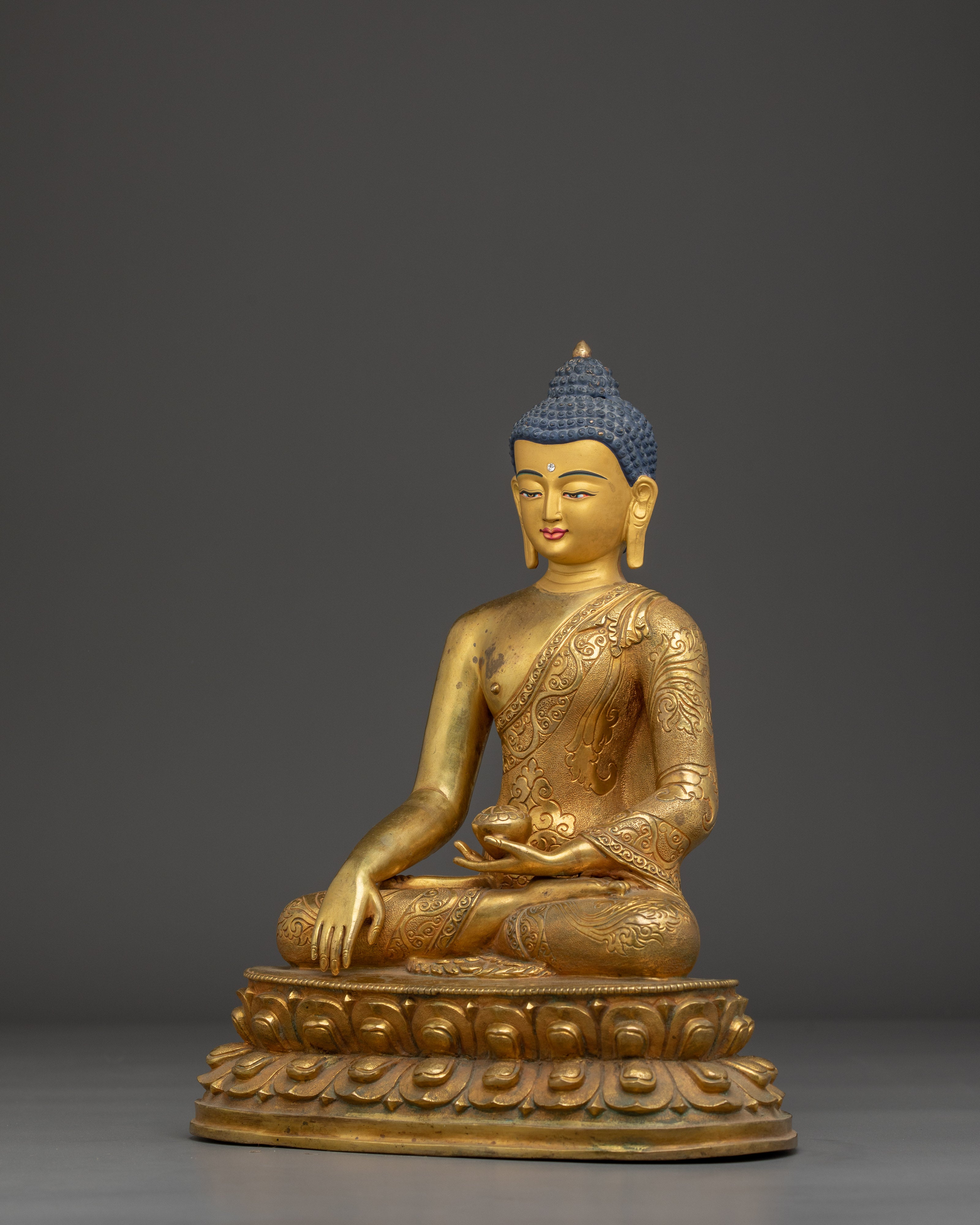 Handcrafted Tibetan Buddha Statue | Spiritual Home Decor