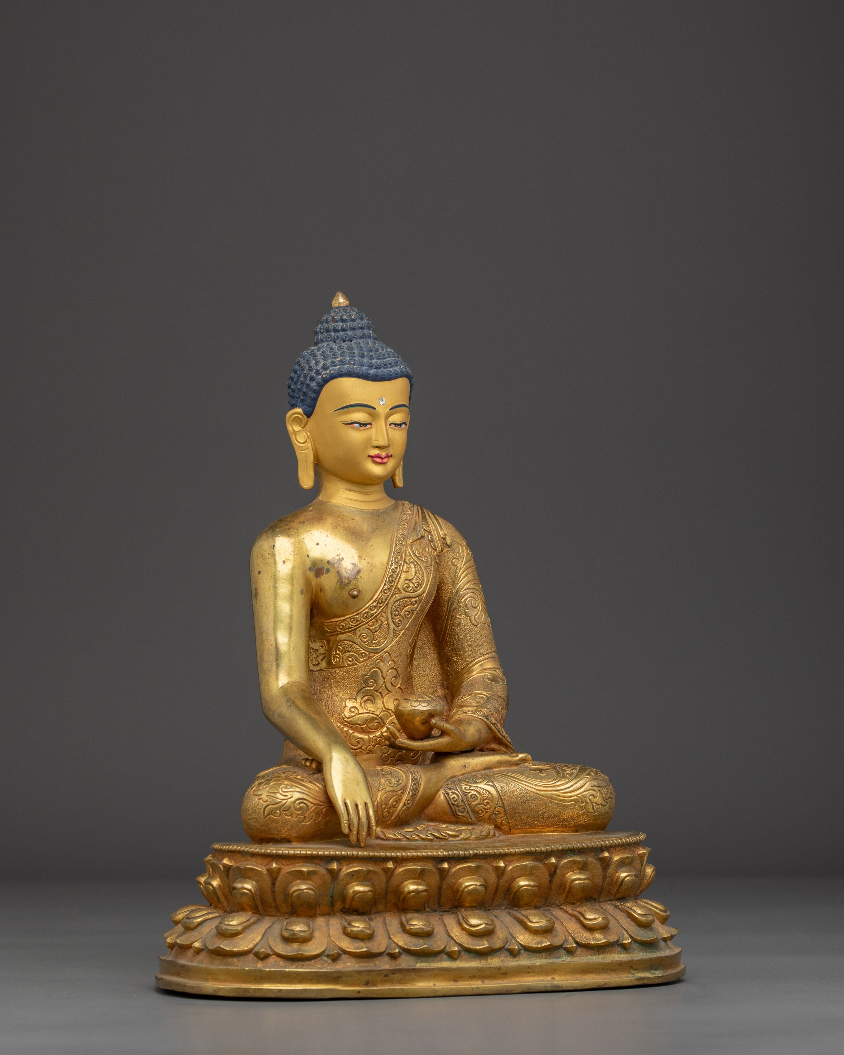 Handcrafted Tibetan Buddha Statue | Spiritual Home Decor