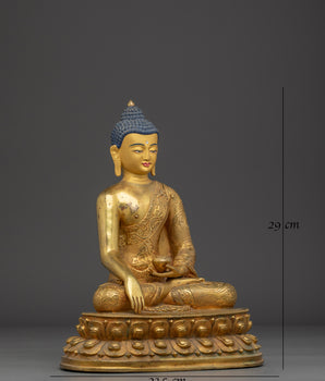 Handcrafted Tibetan Buddha Statue | Spiritual Home Decor