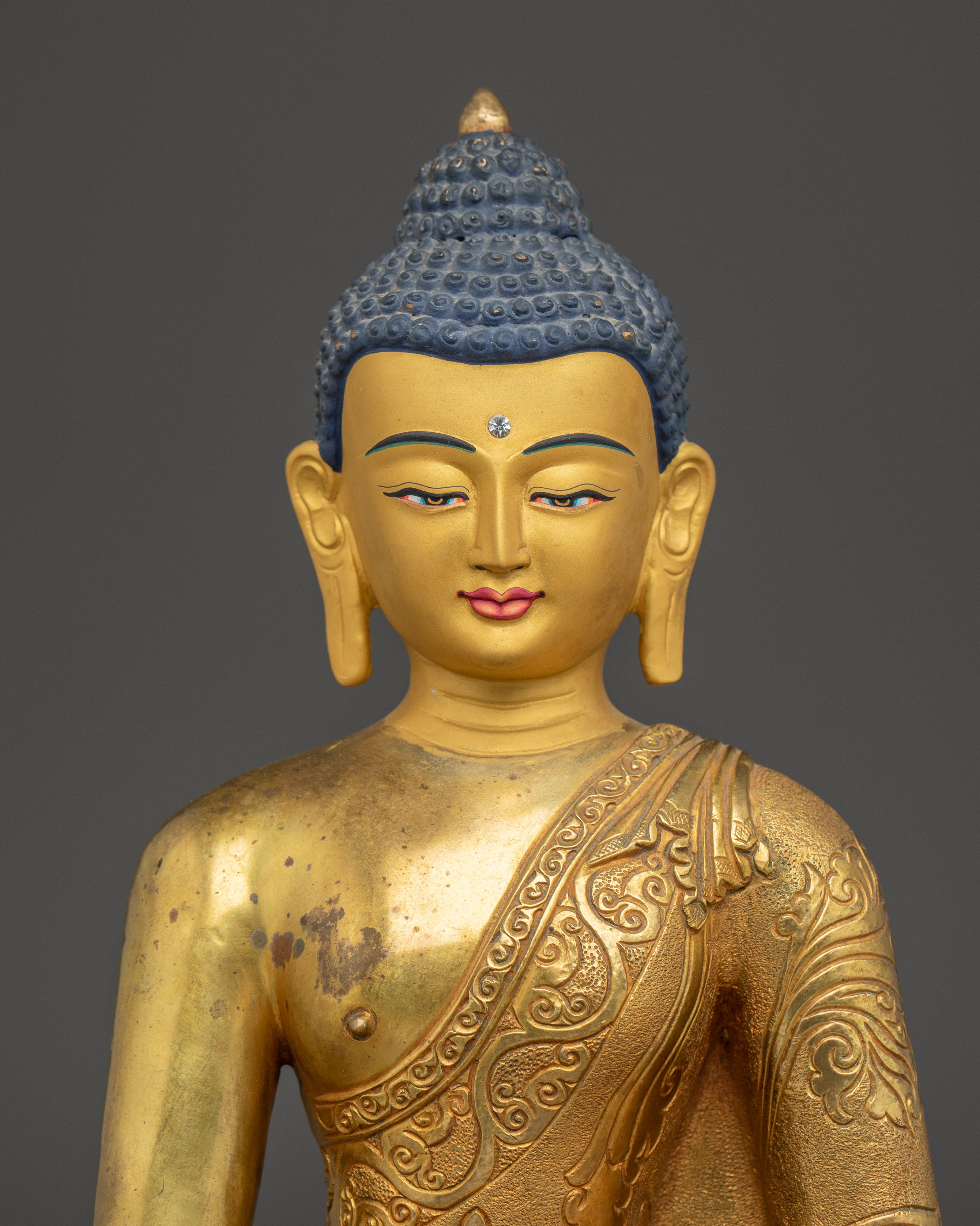 Handcrafted Tibetan Buddha Statue | Spiritual Home Decor