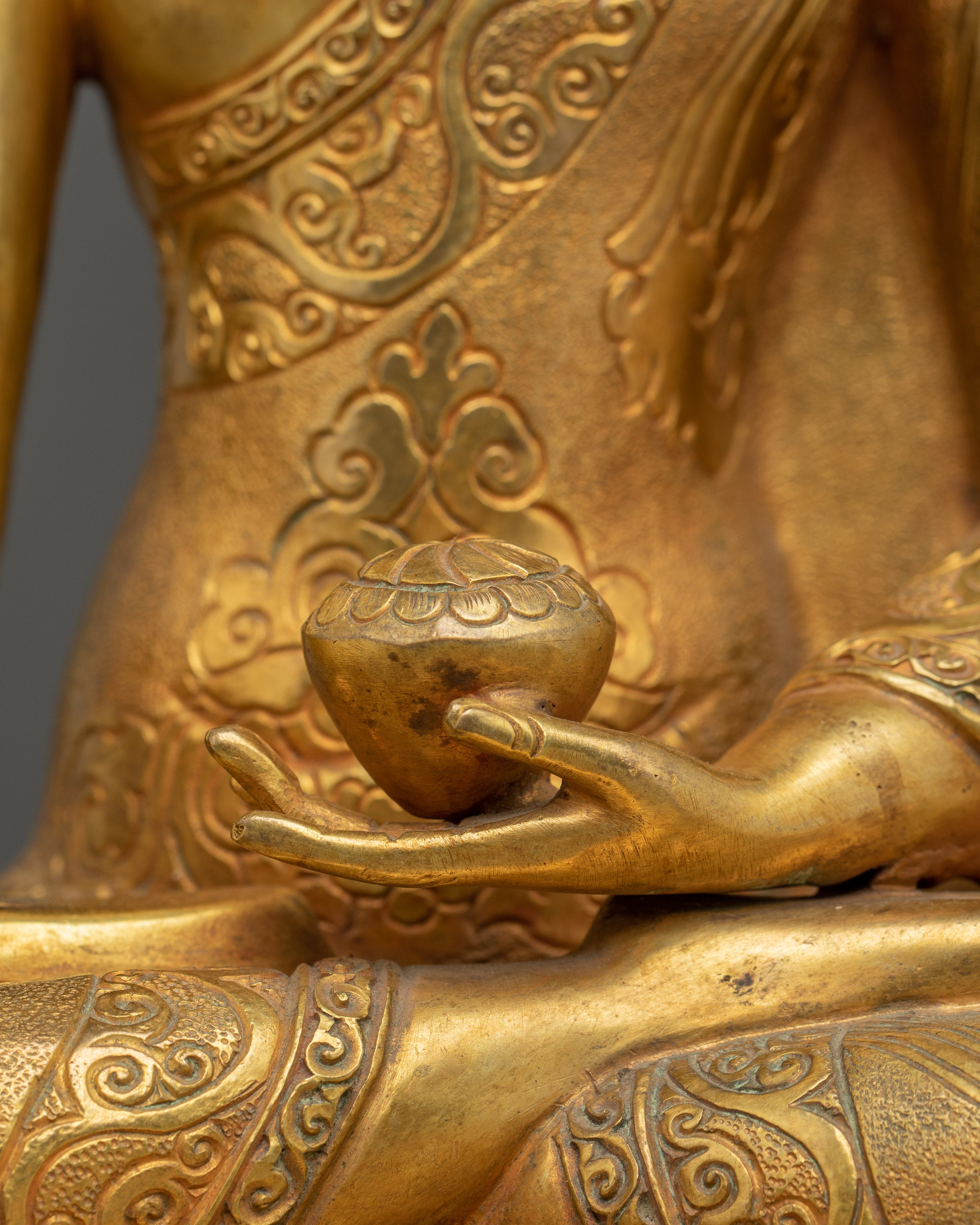 Handcrafted Tibetan Buddha Statue | Spiritual Home Decor
