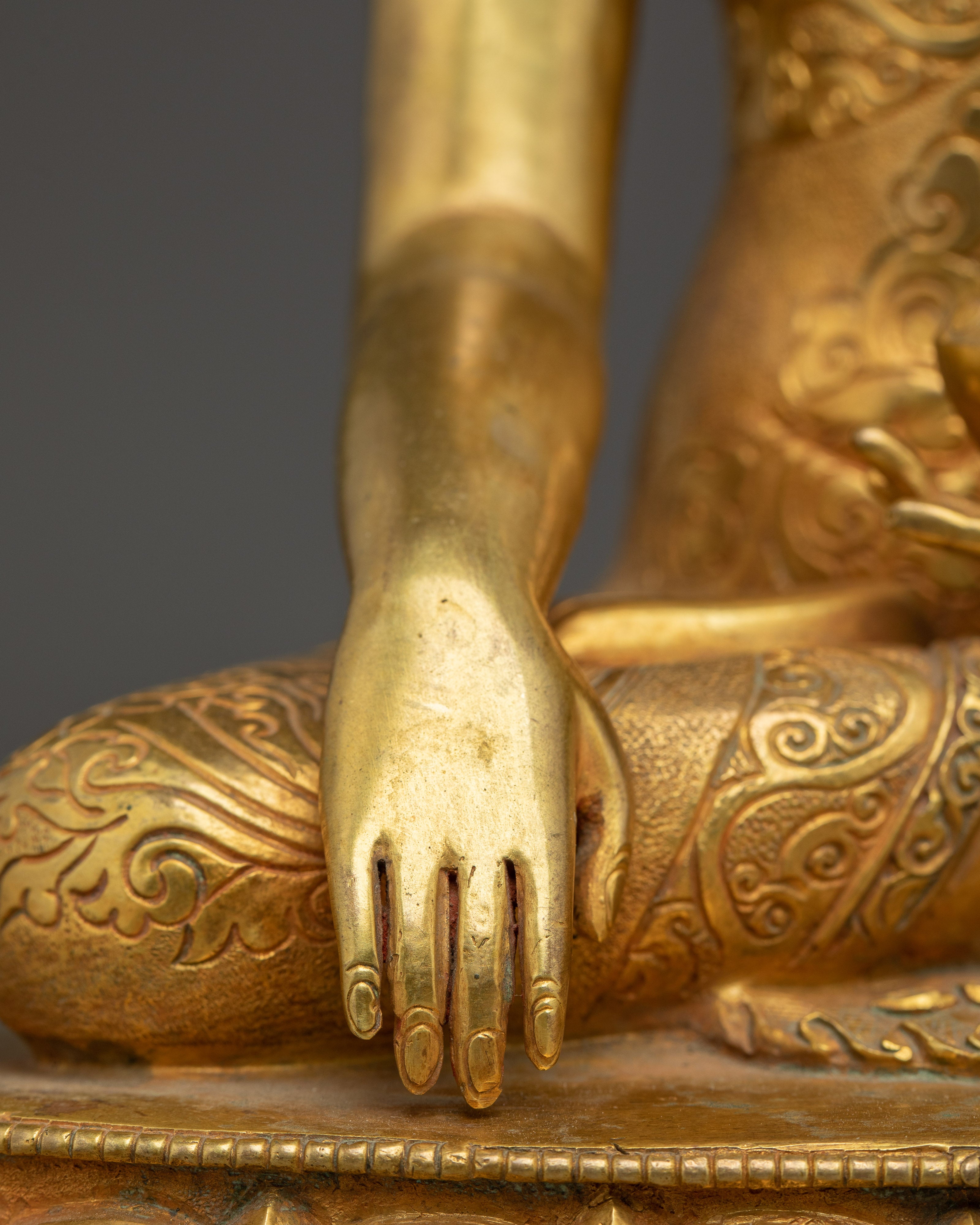 Handcrafted Tibetan Buddha Statue | Spiritual Home Decor