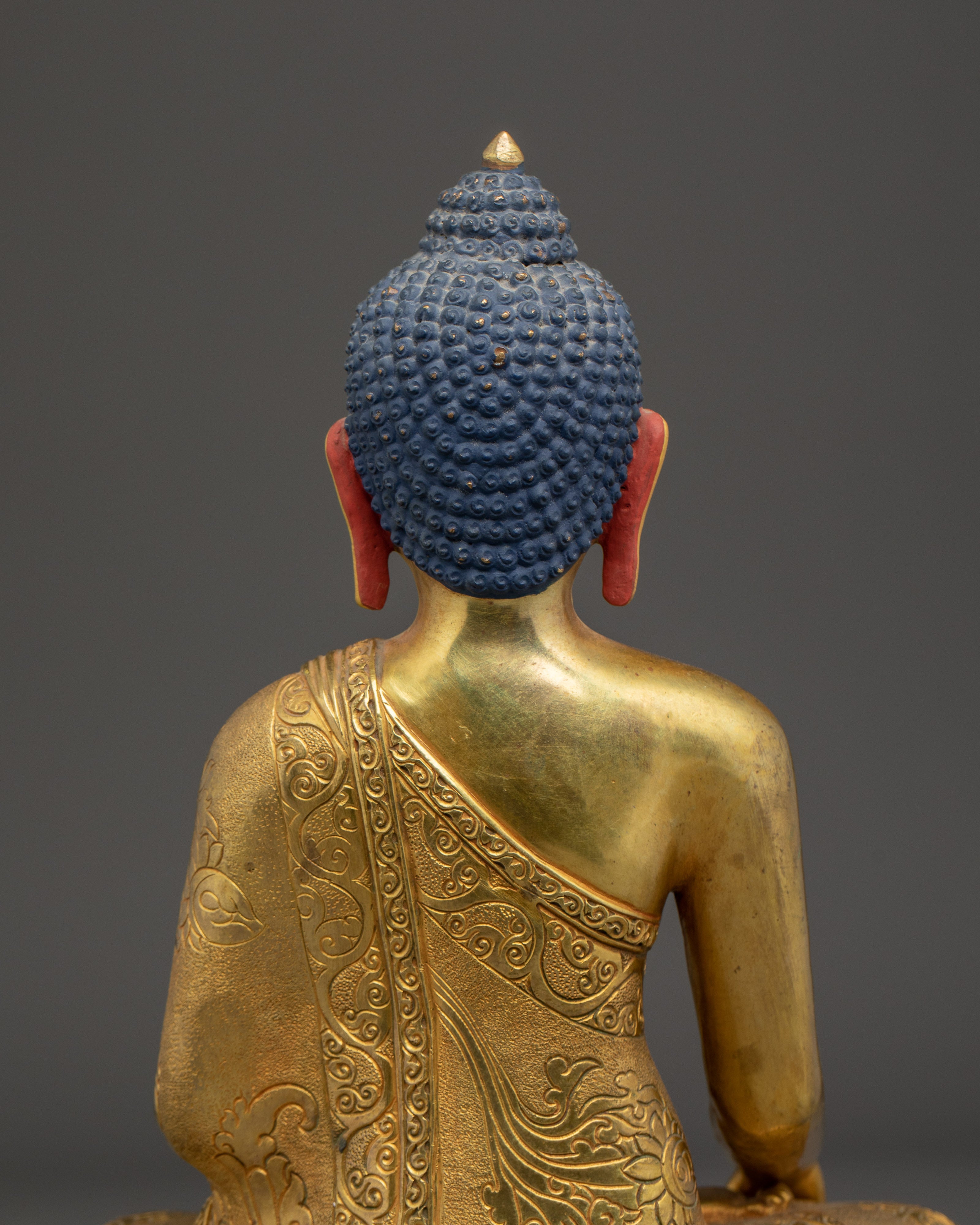 Handcrafted Tibetan Buddha Statue | Spiritual Home Decor