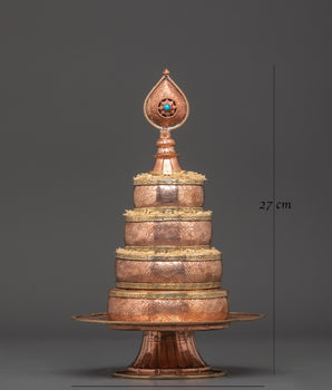 Handcrafted Copper Mandala Art | Turquoise and Bronze Spiritual Sculpture