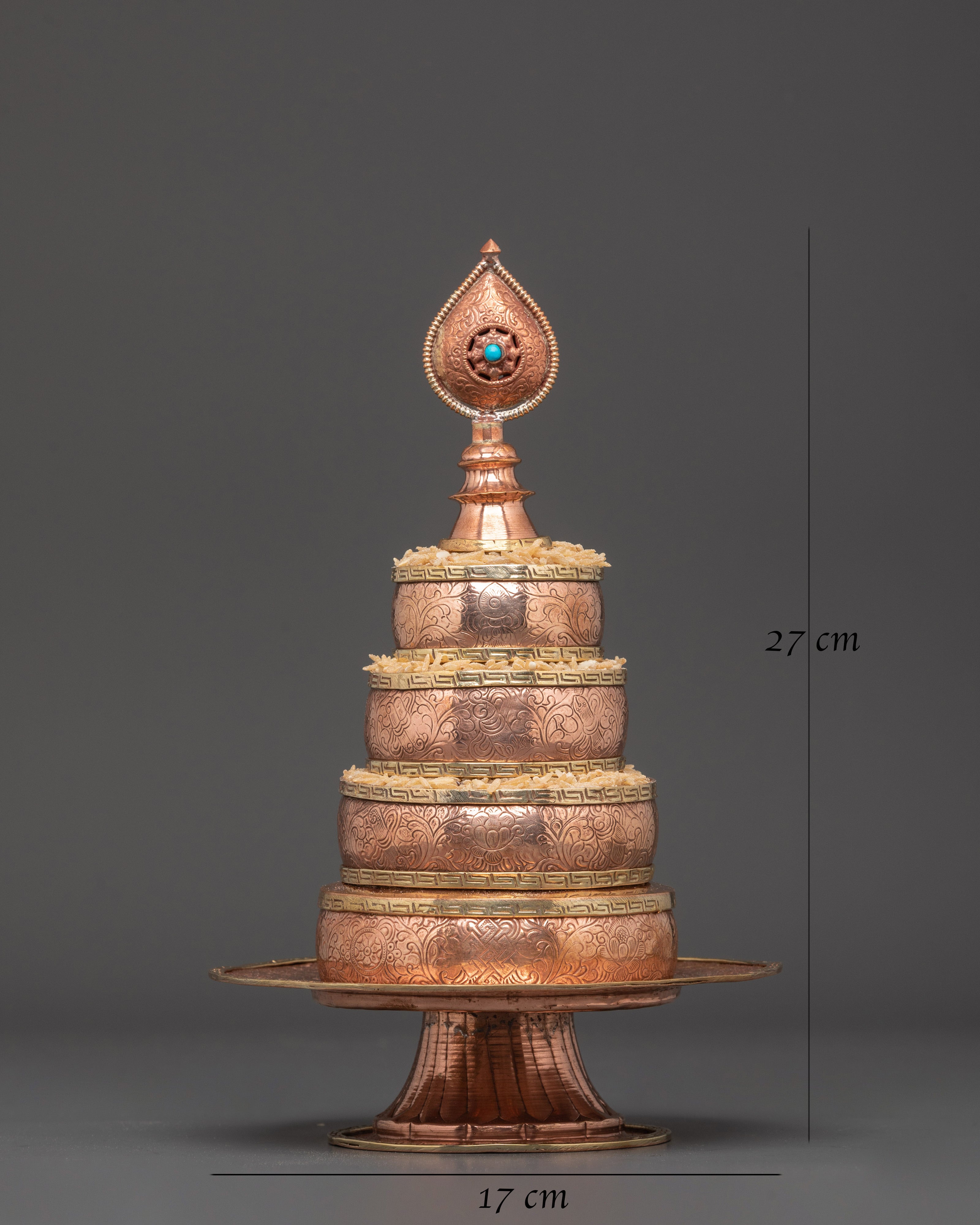 Handcrafted Copper Mandala Art | Turquoise and Bronze Spiritual Sculpture