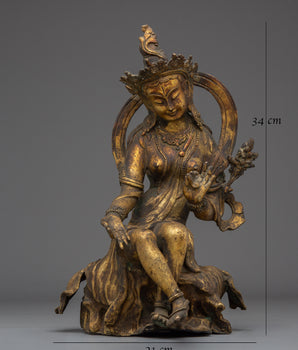 Sita Tara Spiritual Statue | Spiritual Home Decor for Meditation and Blessings