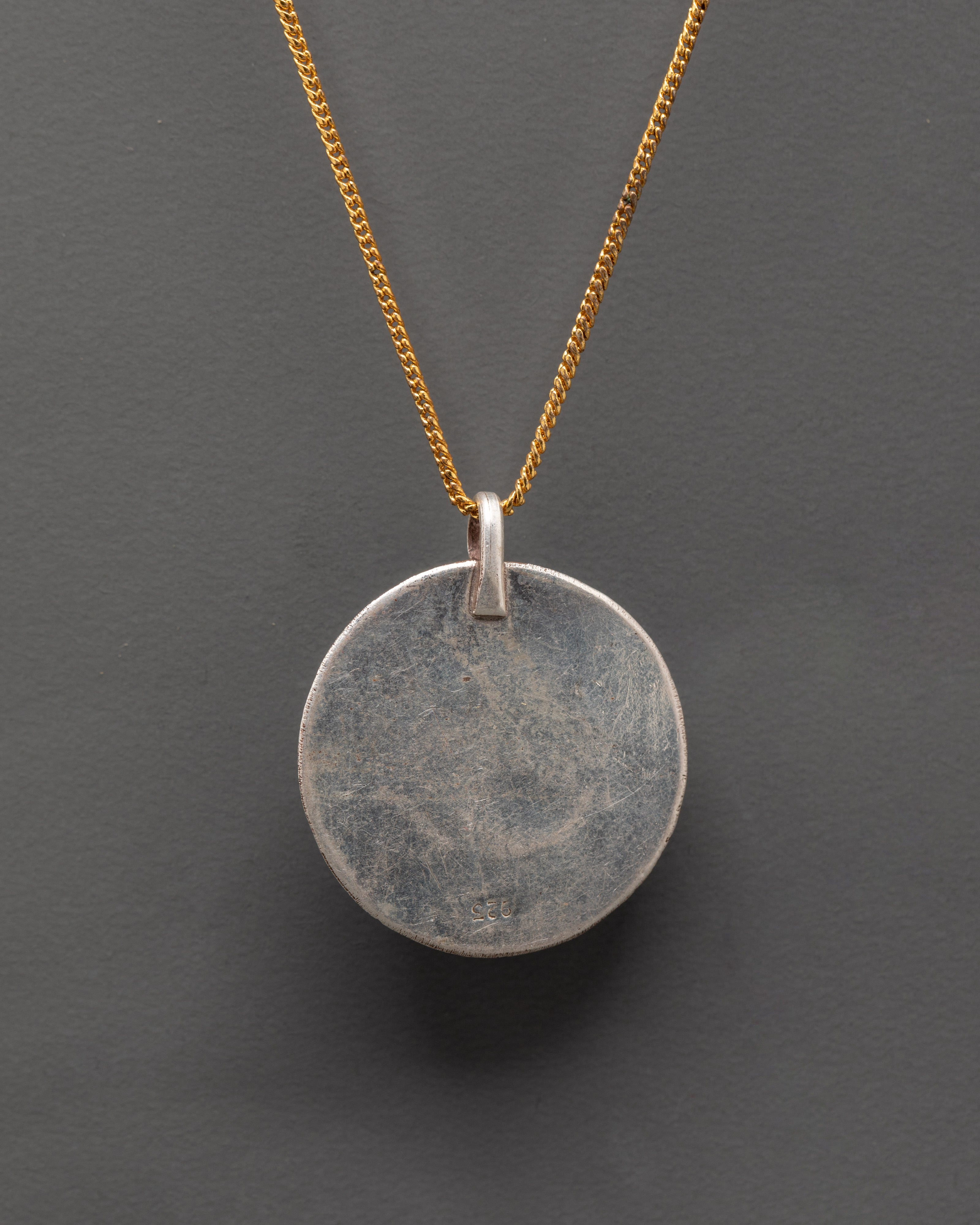 Coral & Turquoise Round Pendant | Healing, Harmony, and Protection Locket