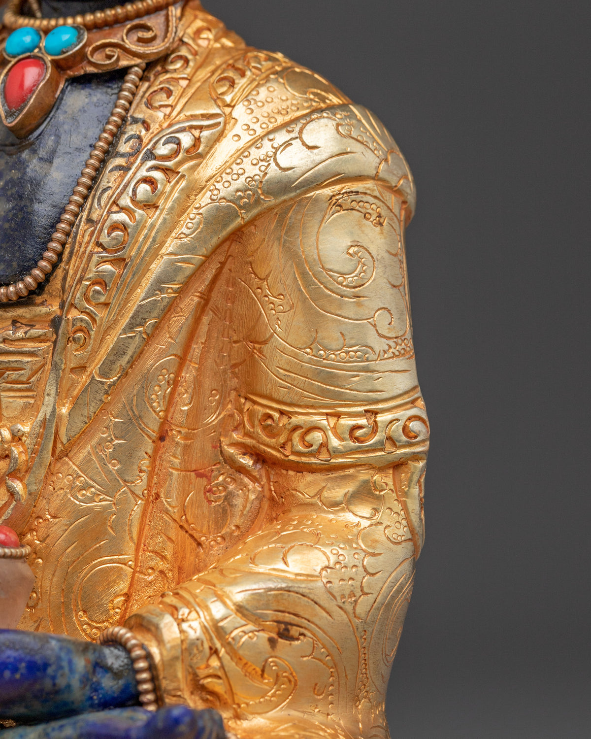Handcrafted Sculpture of Shakyamuni Buddha | Antique Buddha Figurine