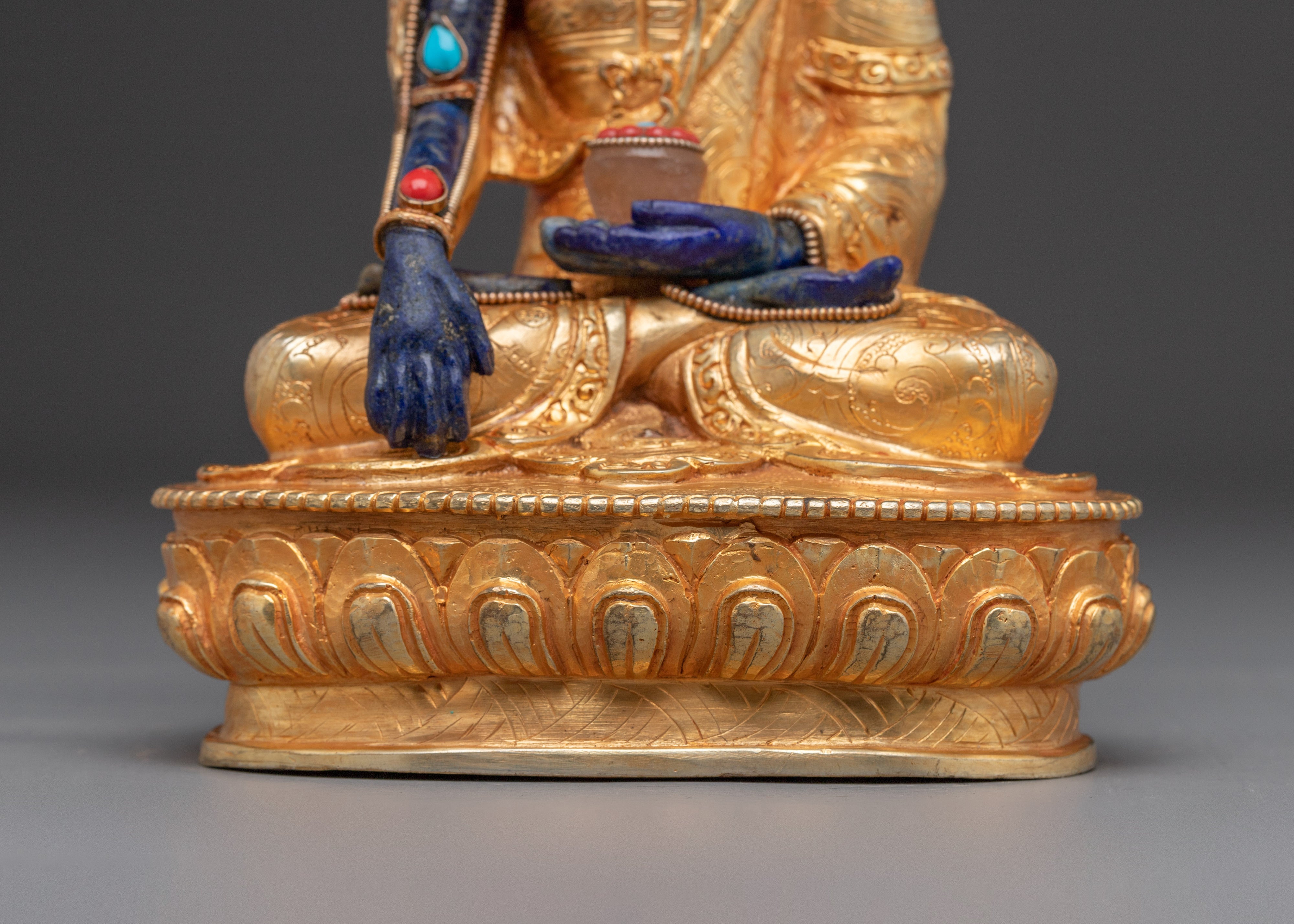 Handcrafted Sculpture of Shakyamuni Buddha | Antique Buddha Figurine