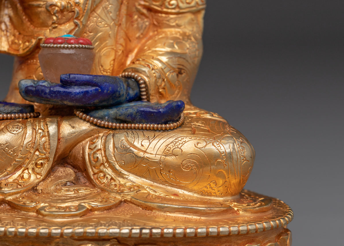 Handcrafted Sculpture of Shakyamuni Buddha | Antique Buddha Figurine