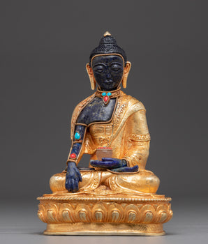 Handcrafted Sculpture of Shakyamuni Buddha | Antique Buddha Figurine