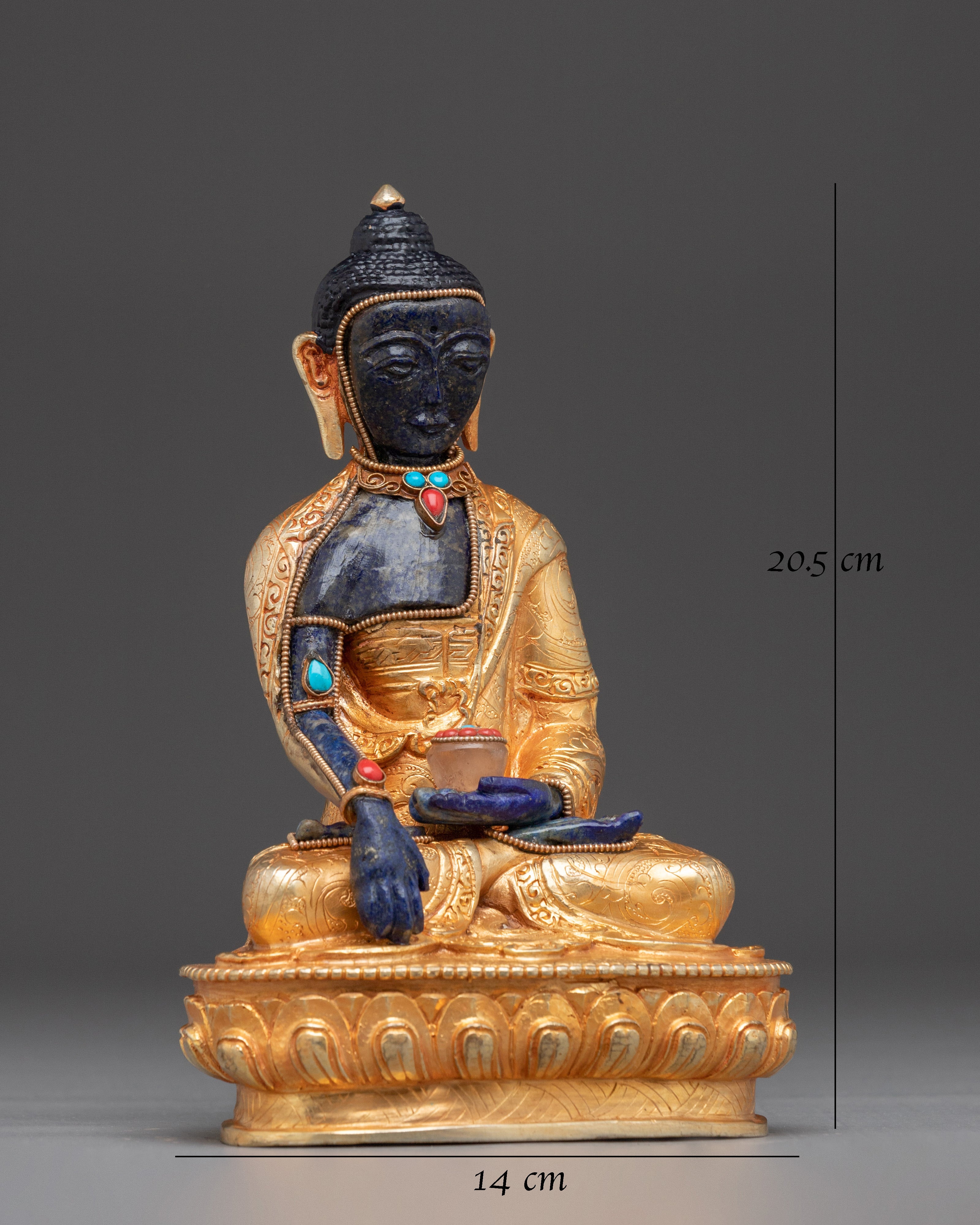 Handcrafted Sculpture of Shakyamuni Buddha | Antique Buddha Figurine
