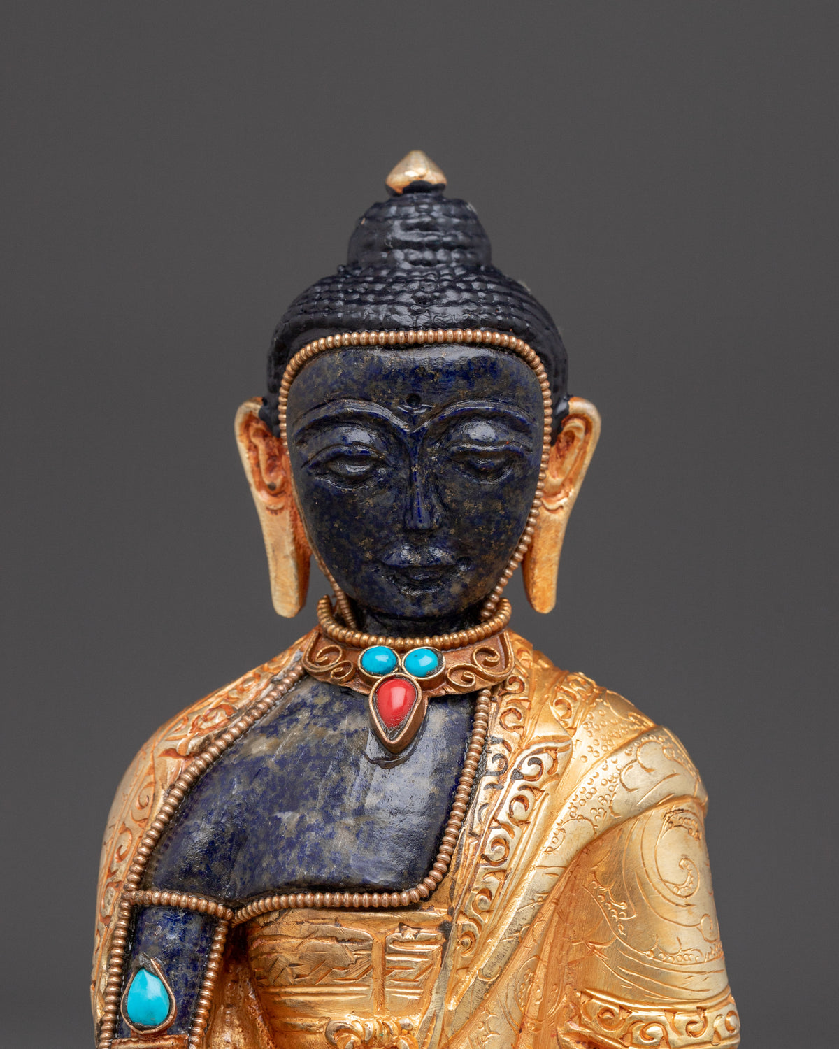 Handcrafted Sculpture of Shakyamuni Buddha | Antique Buddha Figurine