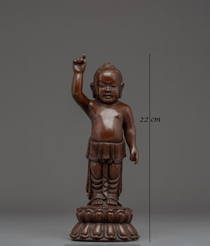 Handcrafted Little Buddha Statue | Meditation Sculpture for Home Altar