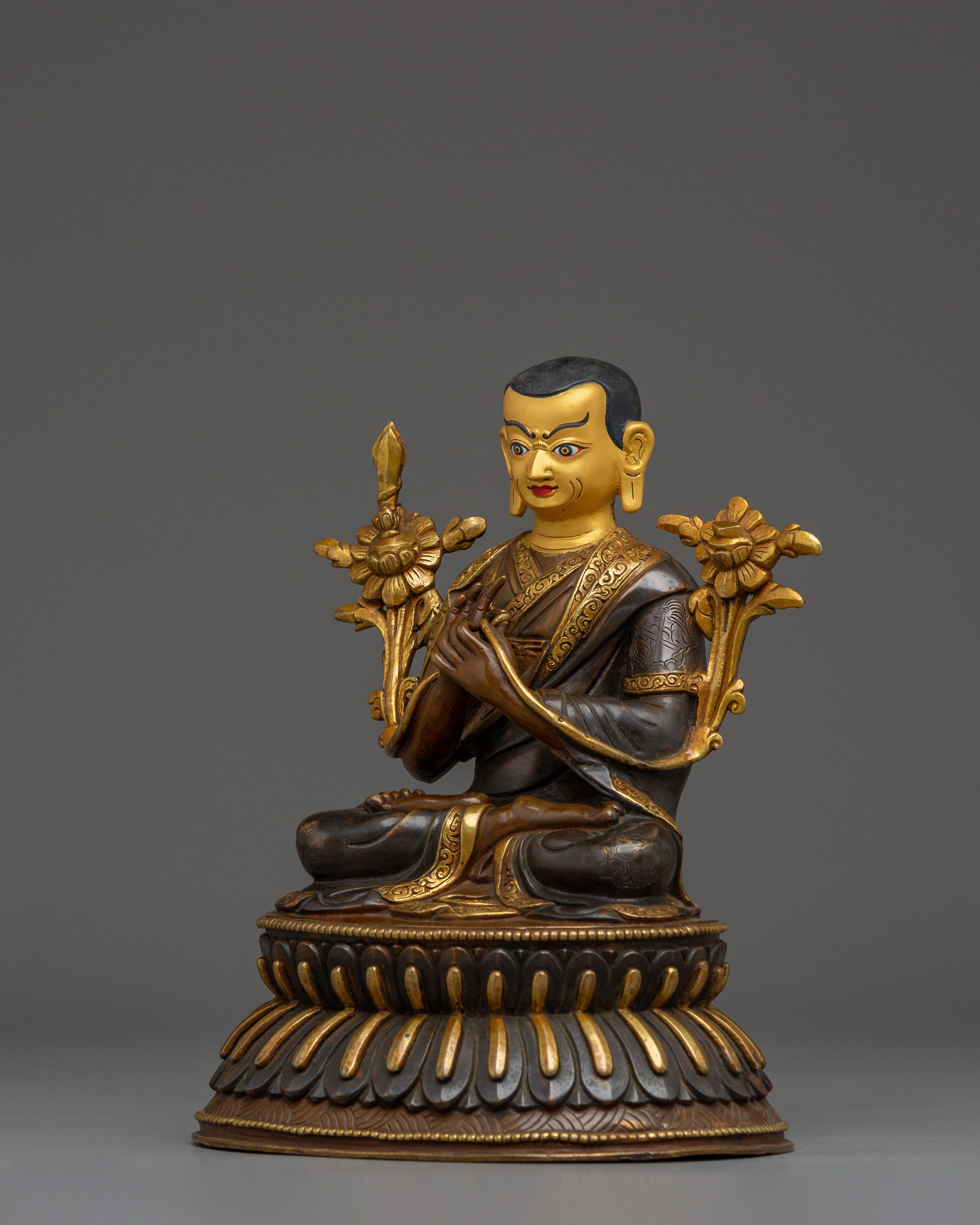Tibetan Buddhist Master Je Tsongkhapa | Spiritual Decorative Statue