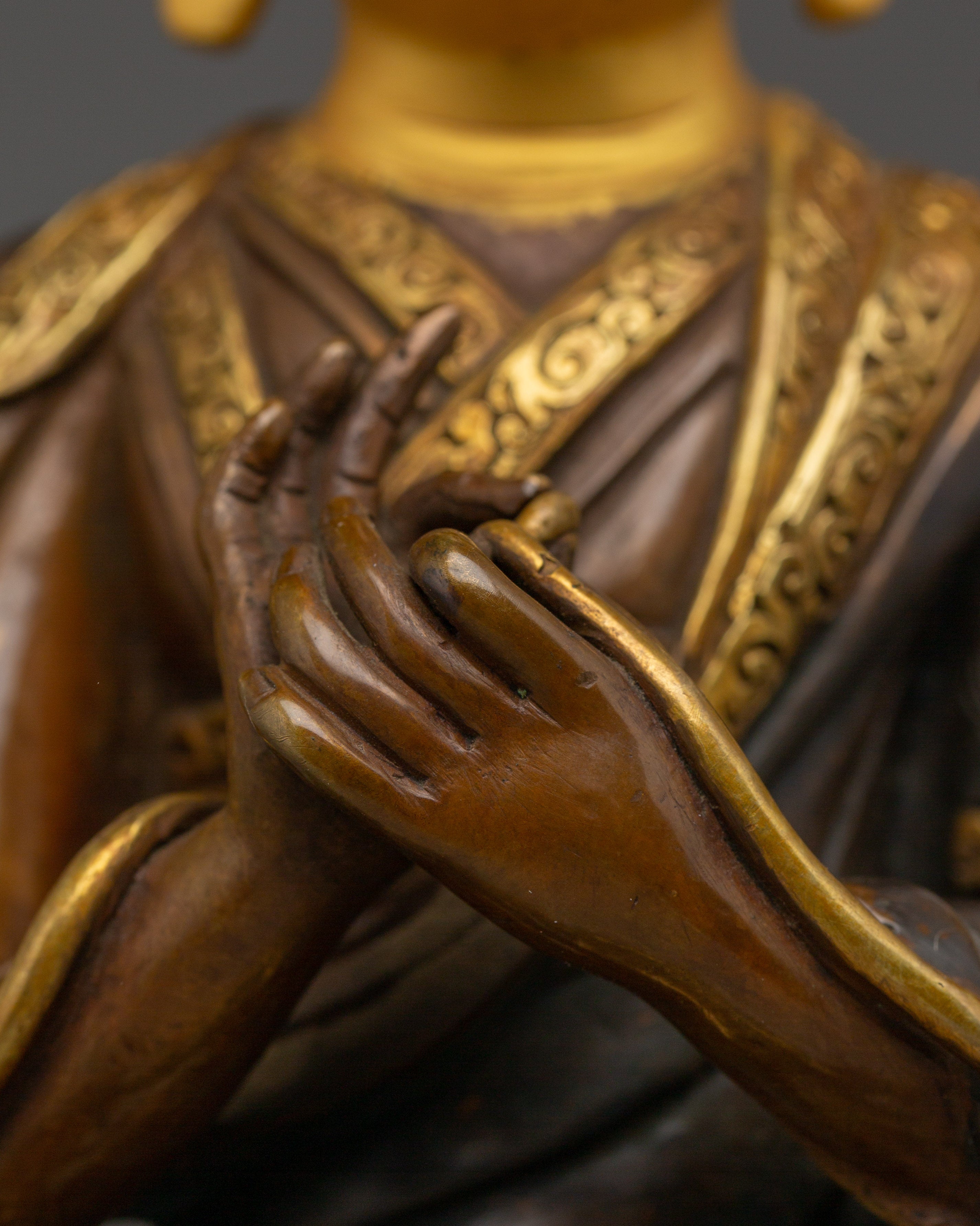 Tibetan Buddhist Master Je Tsongkhapa | Spiritual Decorative Statue