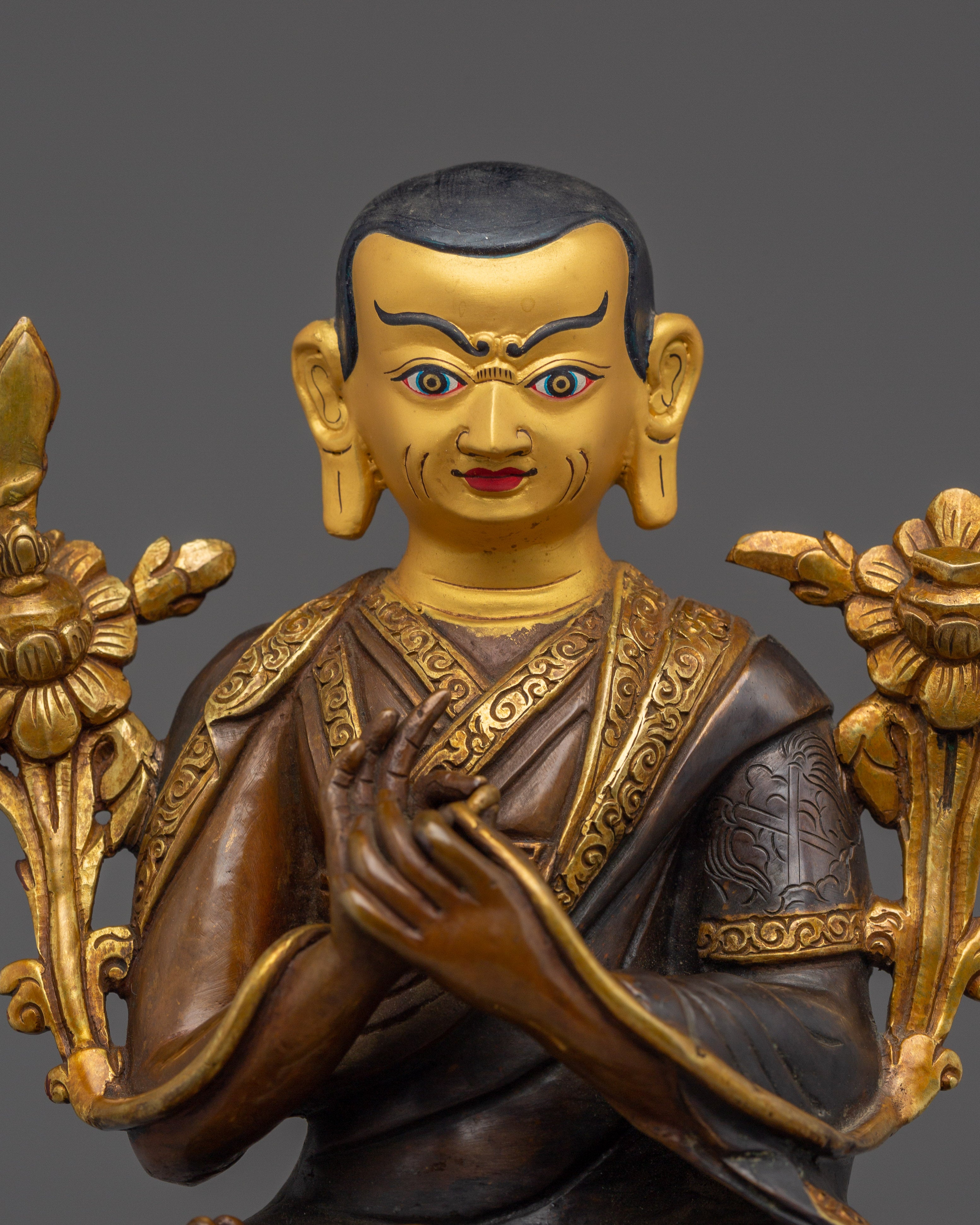 Tibetan Buddhist Master Je Tsongkhapa | Spiritual Decorative Statue