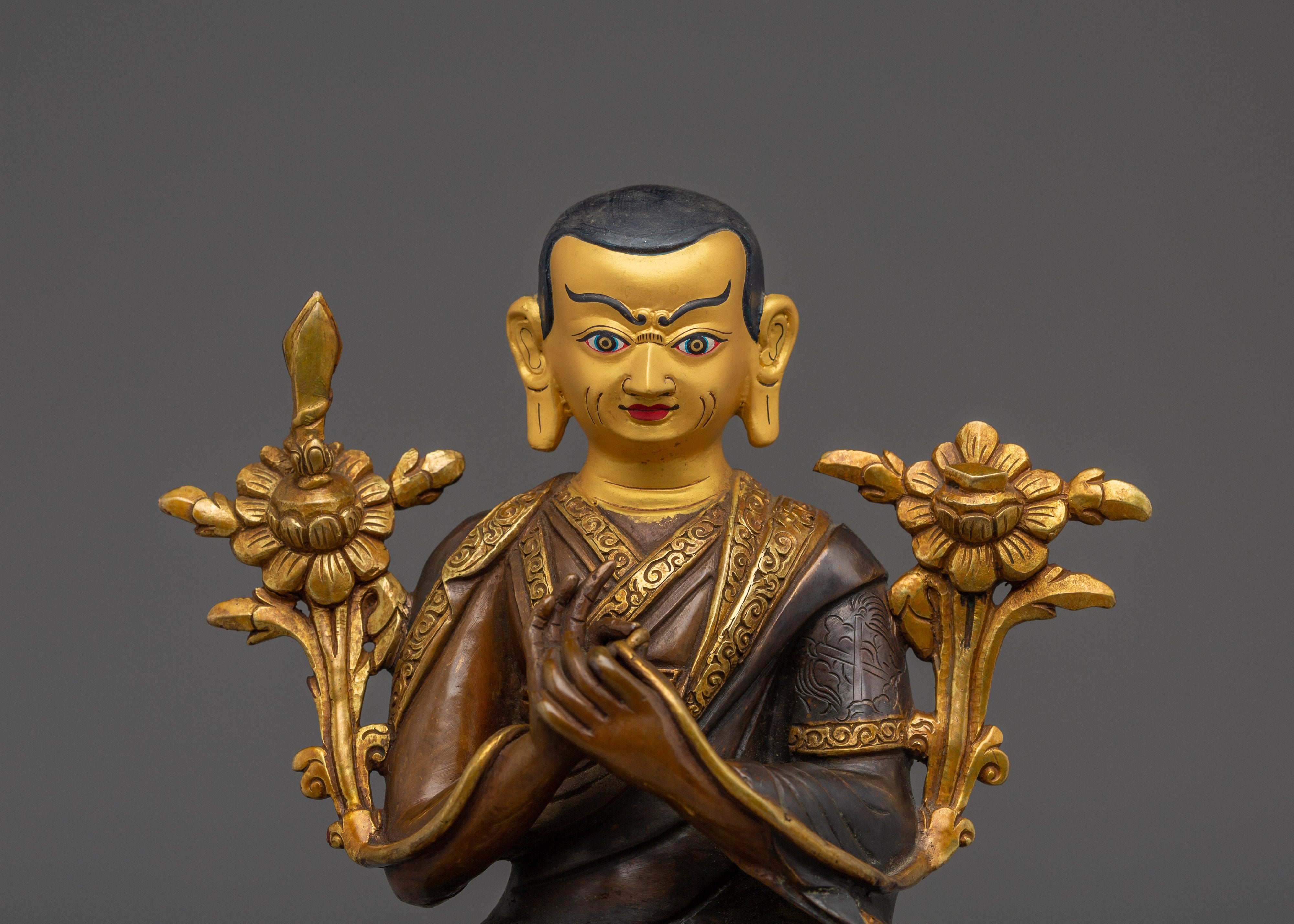 Tibetan Buddhist Master Je Tsongkhapa | Spiritual Decorative Statue