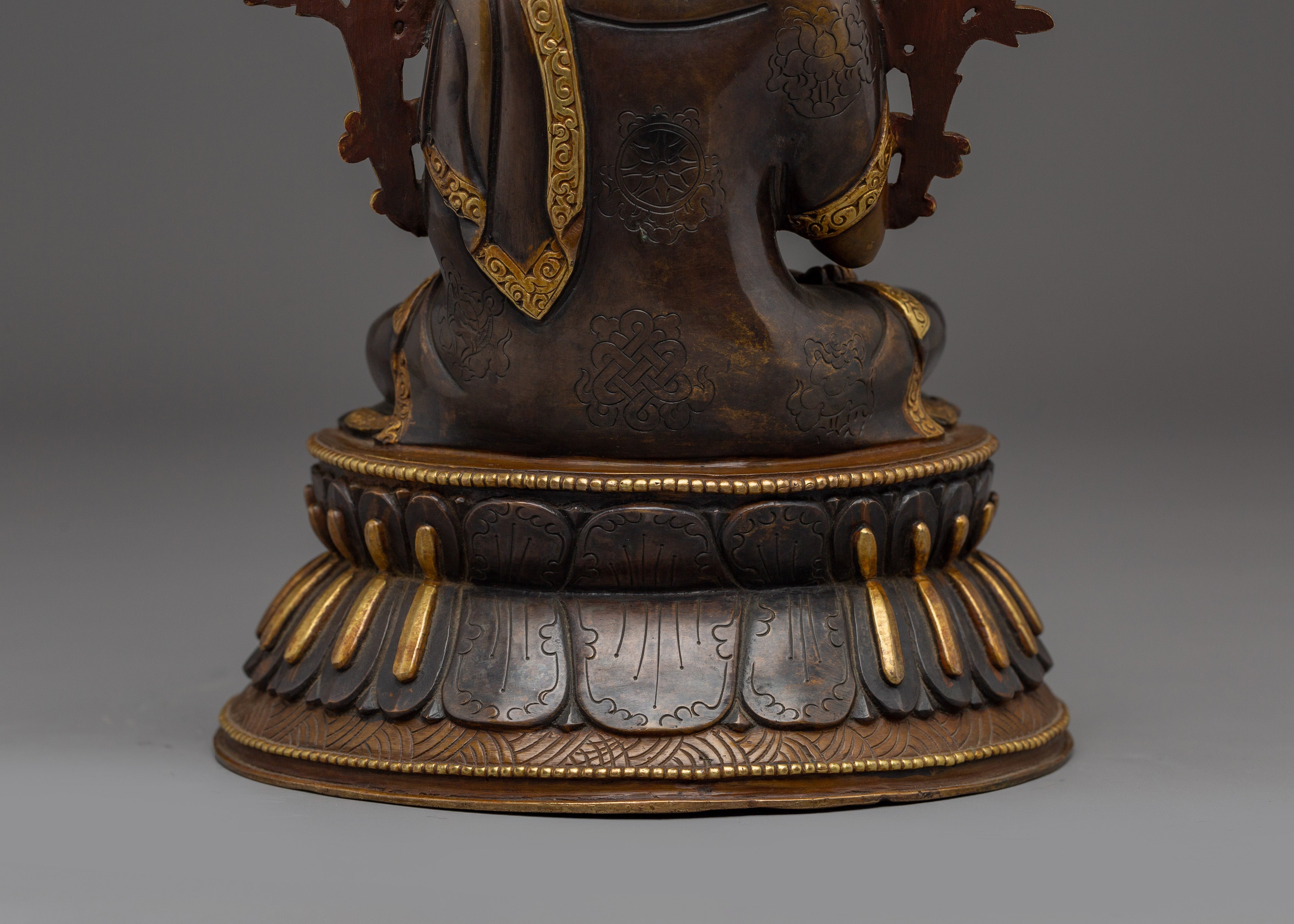 Tibetan Buddhist Master Je Tsongkhapa | Spiritual Decorative Statue