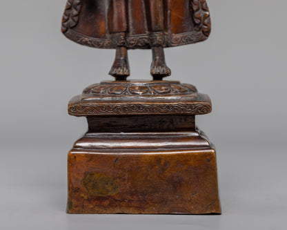 Vintage Standing Shakyamuni Buddha Statue | Capturing the Essence of Enlightenment