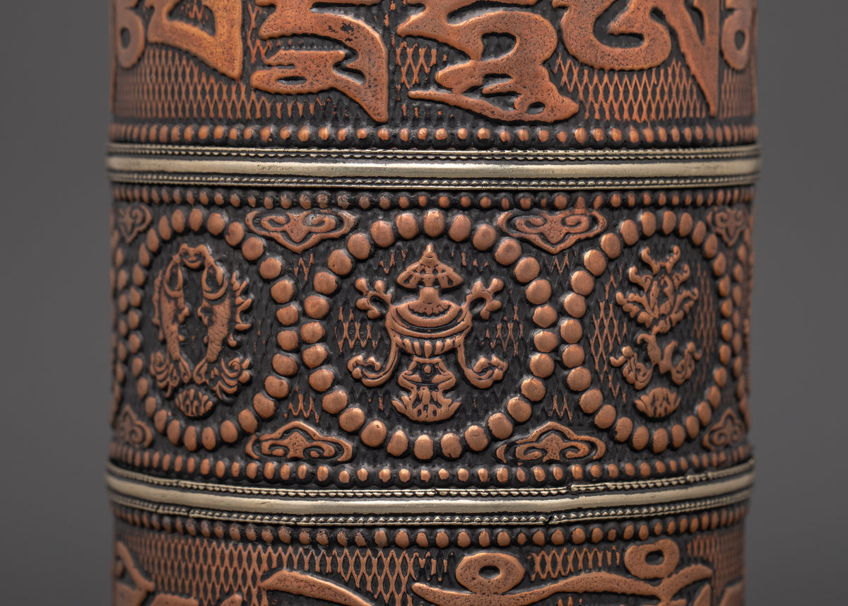 Spiritual Prayer Wheel | Tibetan Mantra Wheel for Meditation