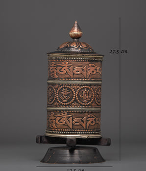 Spiritual Prayer Wheel | Tibetan Mantra Wheel for Meditation
