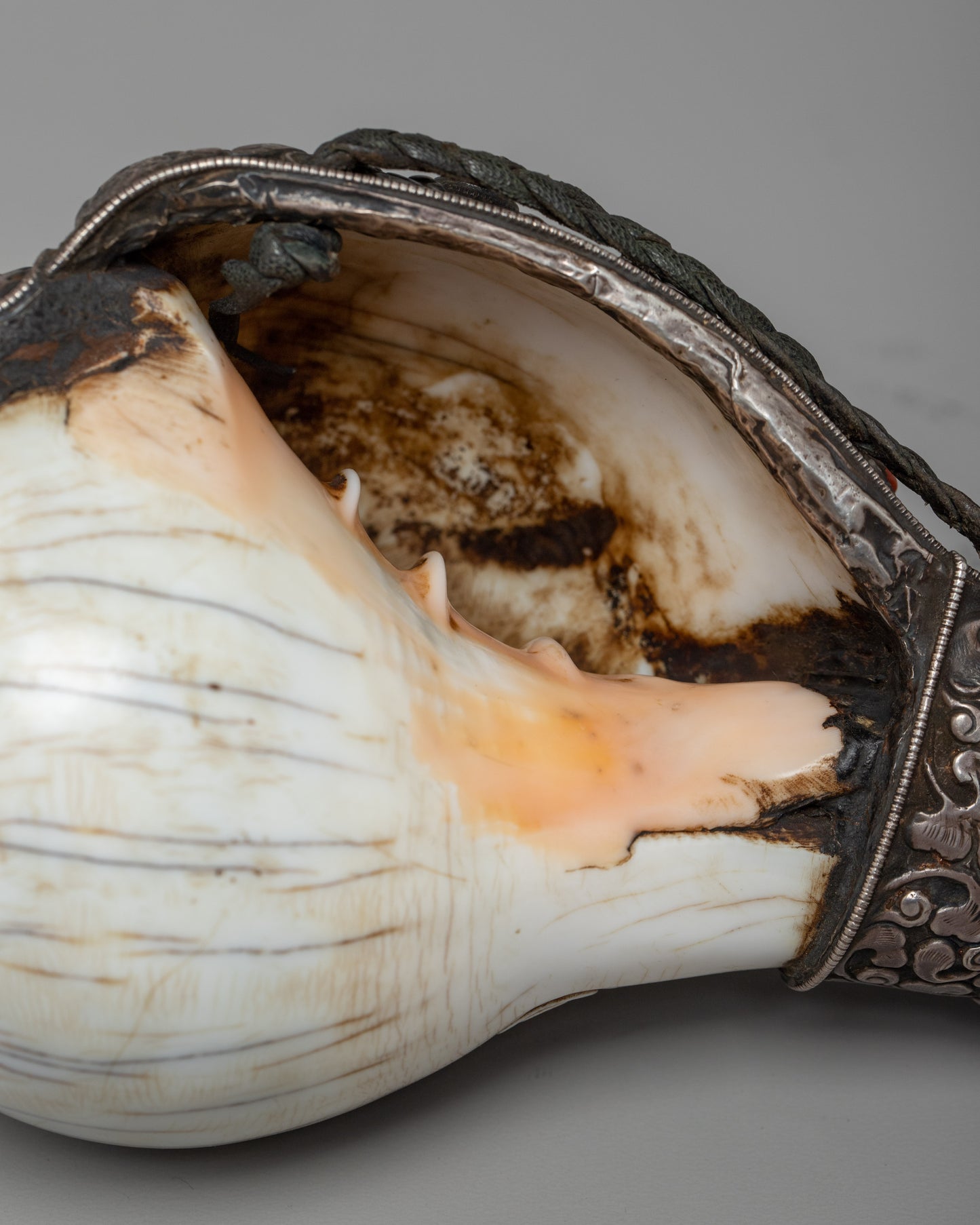 Silver plated Sankha | Symbolizing Spiritual Purity and Divine Connection