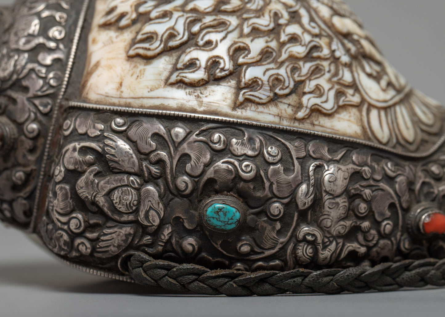 Silver plated Sankha | Symbolizing Spiritual Purity and Divine Connection