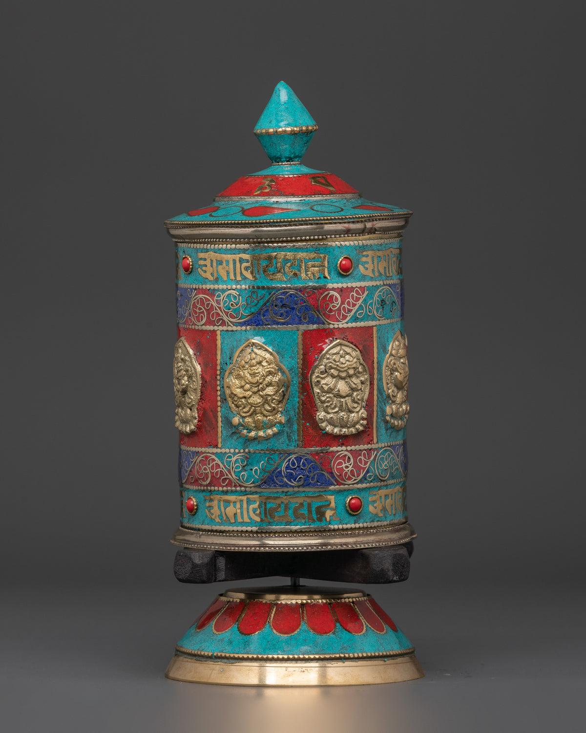 Buddhist Altar Prayer Wheel |  Perfect for Meditation & Rituals