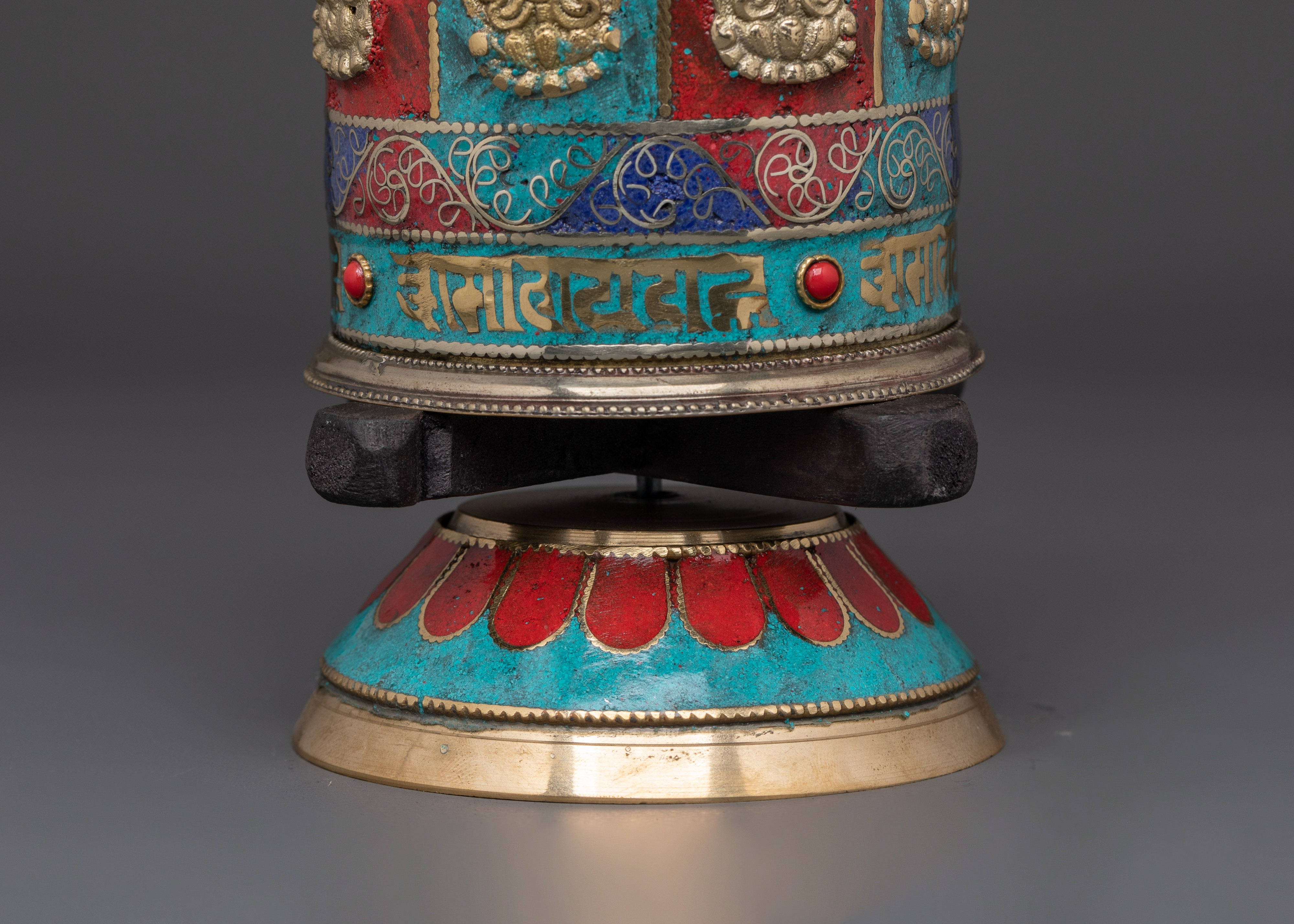 Buddhist Altar Prayer Wheel |  Perfect for Meditation & Rituals