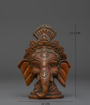 Lord Ganesha Head | Hindu Spiritual Figurine