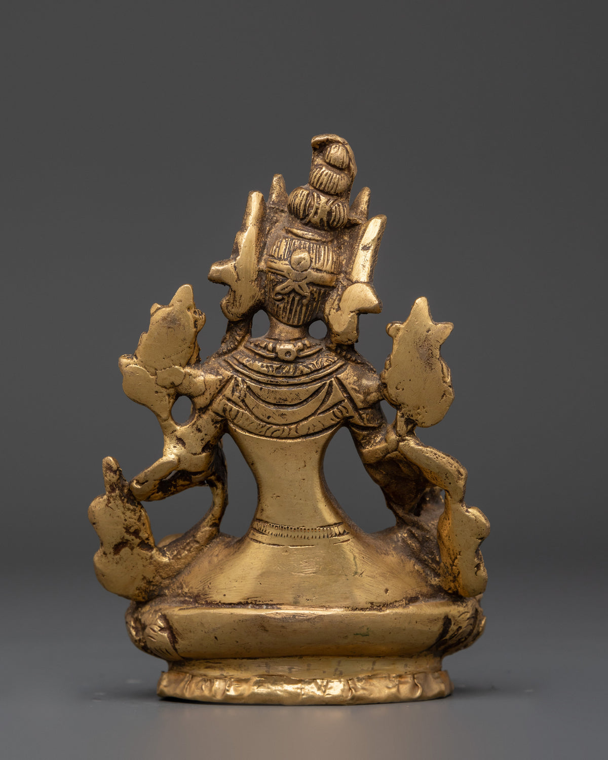 Handmade Spiritual Green Tara Statue | Brass Shyama Tara Figurine for Meditation