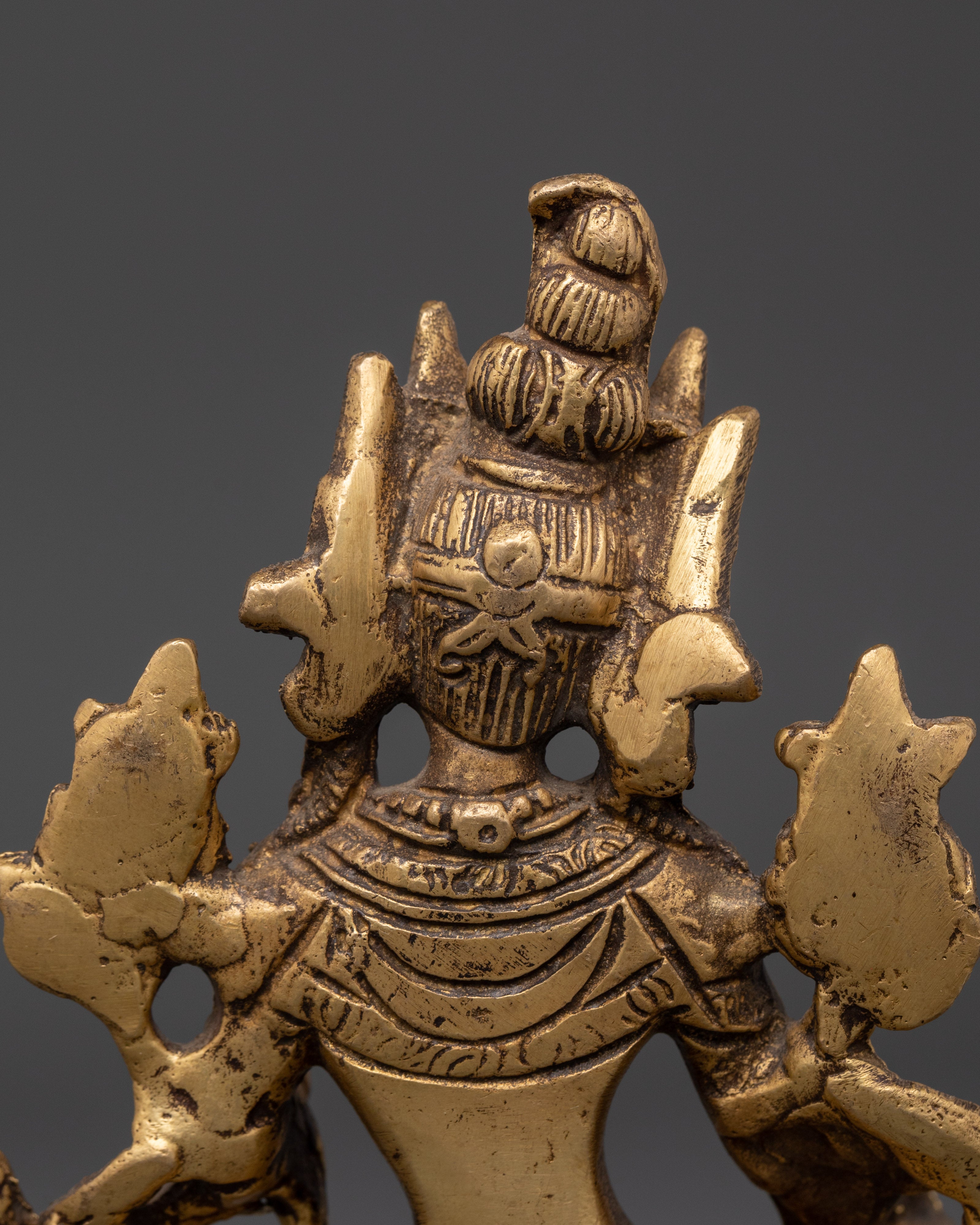 Handmade Spiritual Green Tara Statue | Brass Shyama Tara Figurine for Meditation