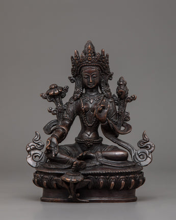 green-tara-tibetan-goddess-sculpture