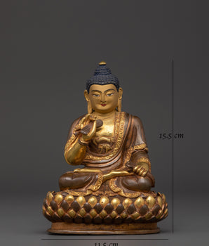Oxidized Copper Buddha Statue | Statue for Meditation and Sacred Home Altar Decor