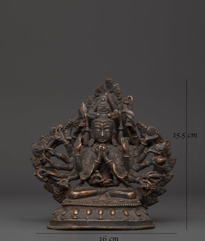 Chundi Goddess Statue | Spiritual Meditation Decor