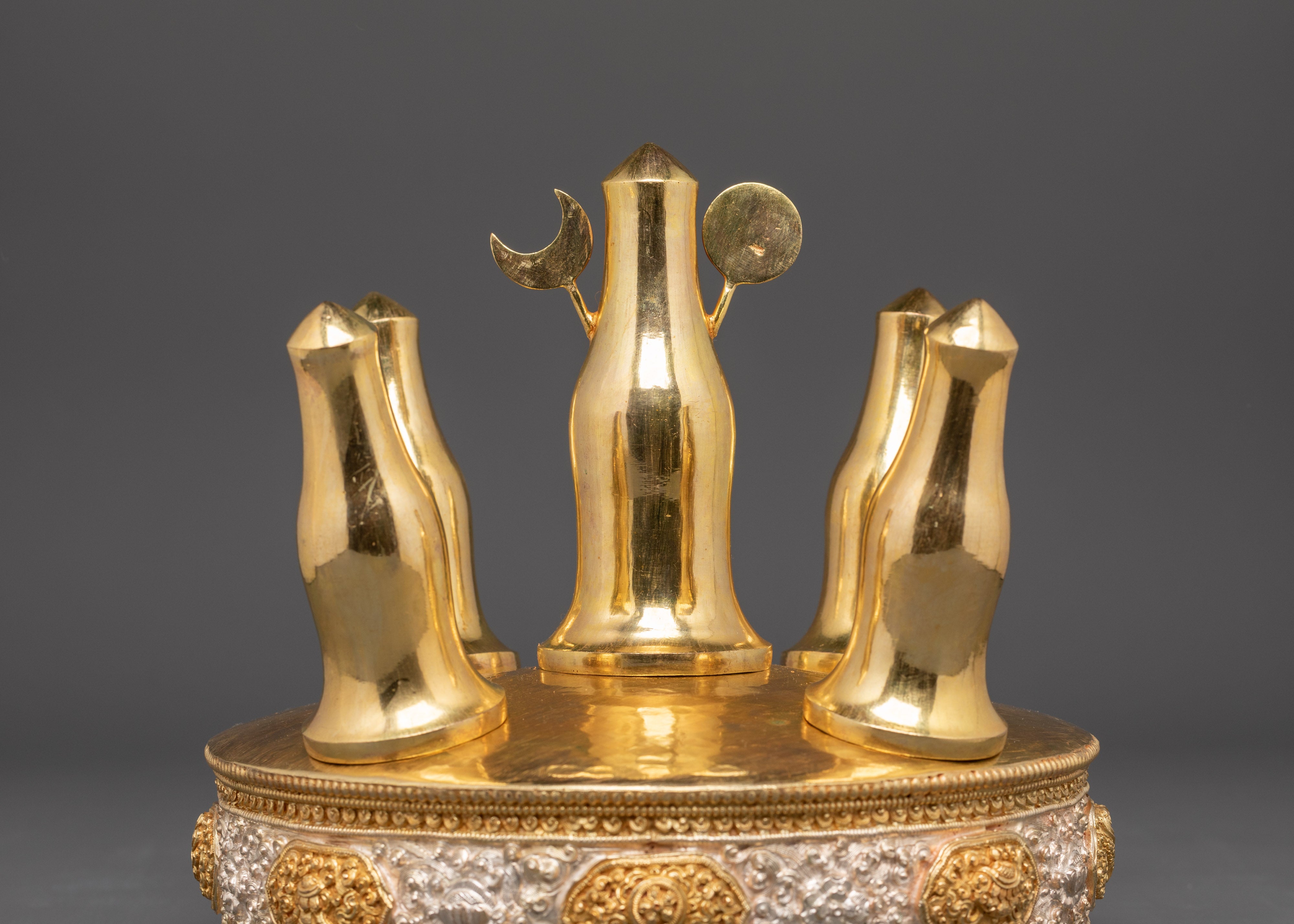 Torma for Ceremony | Gold & Silver-Plated Copper