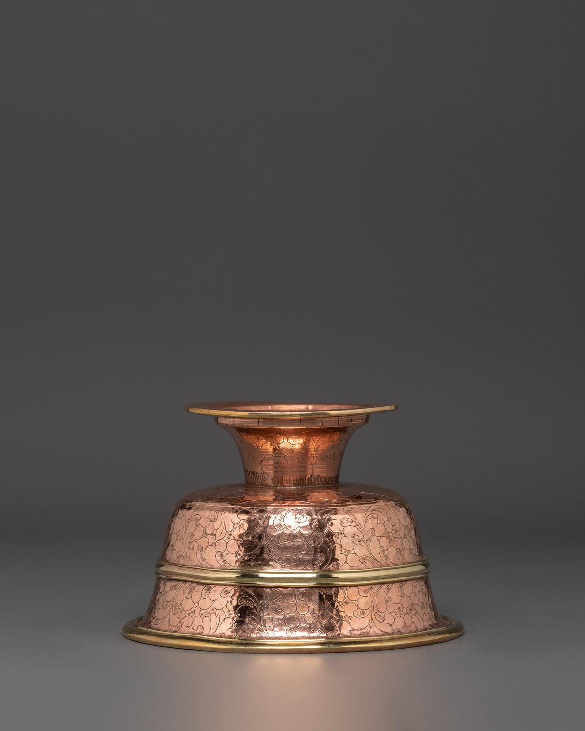 Copper Offering Bowls Set | Bowls Set for Buddhist Rituals