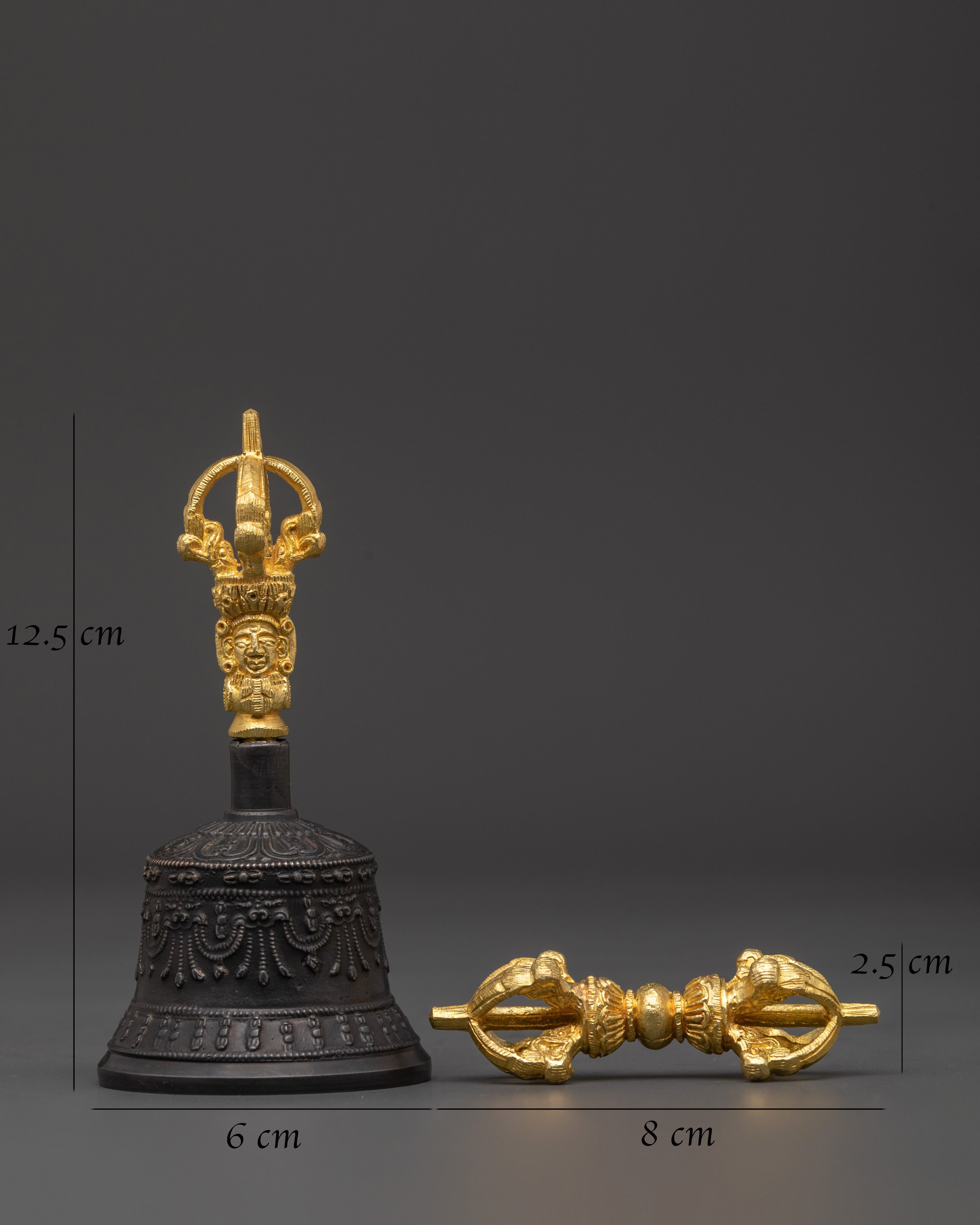 Tibetan Bell and Vajra Ritual Set | Ritual Tools for Buddhist Ceremonies and Meditation