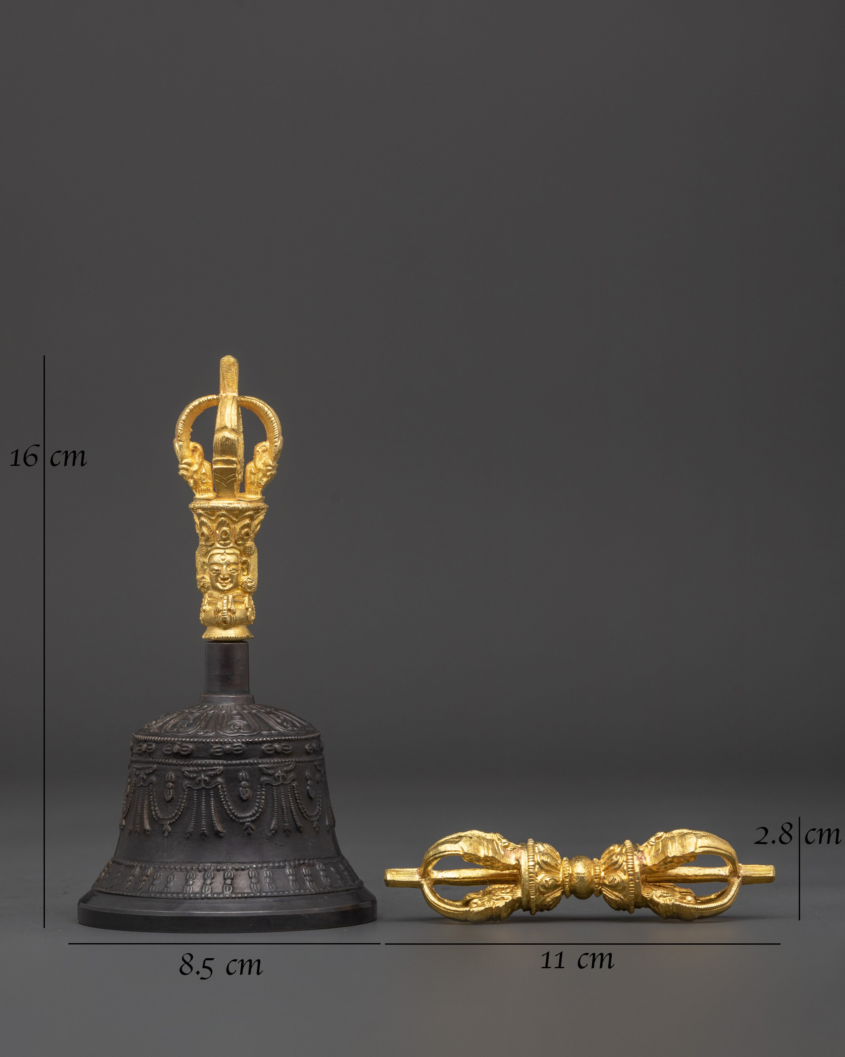 Tibetan Buddhist Bell and Vajra Set | Perfect for Meditation and Rituals