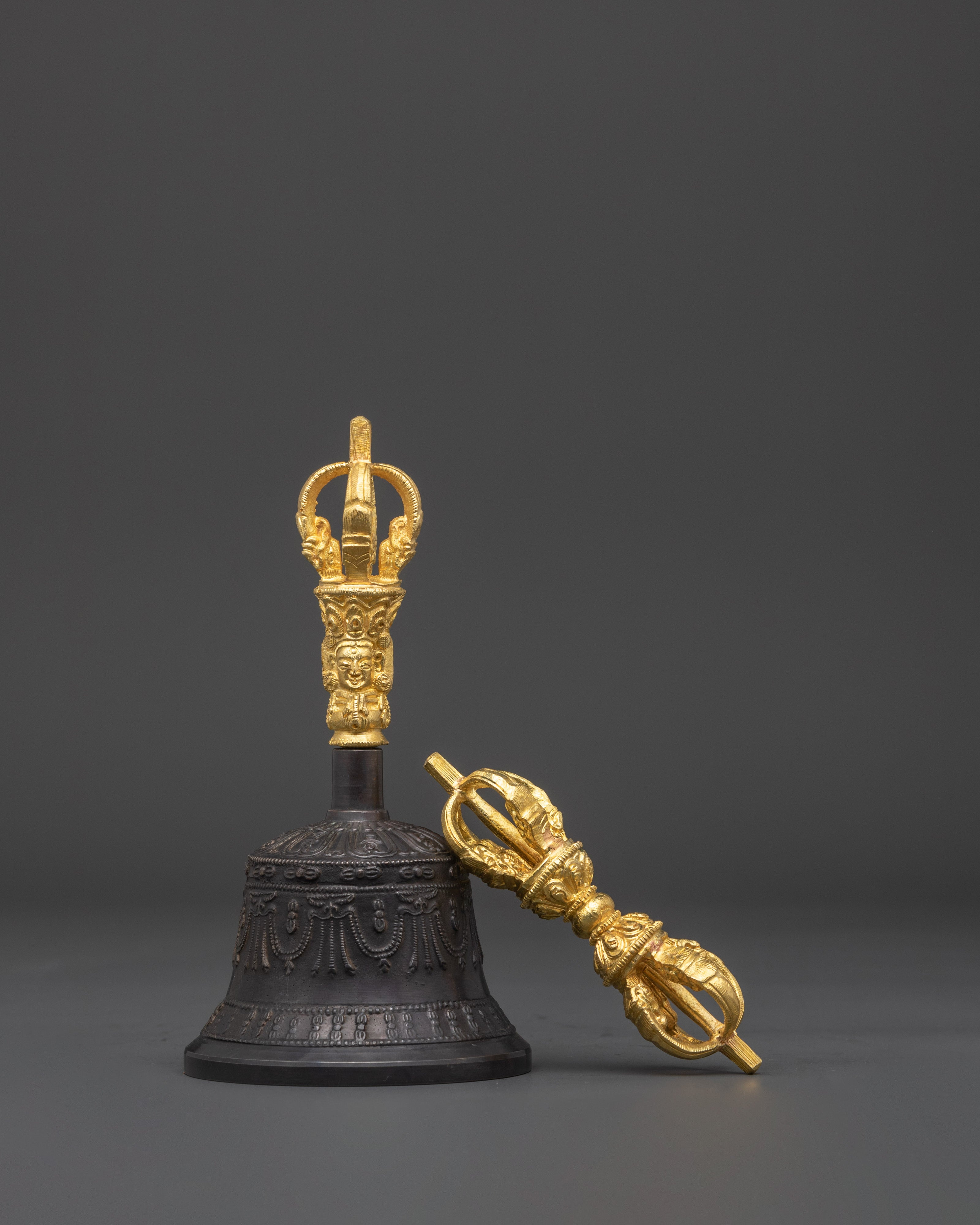 Tibetan Buddhist Bell and Vajra Set | Perfect for Meditation and Rituals